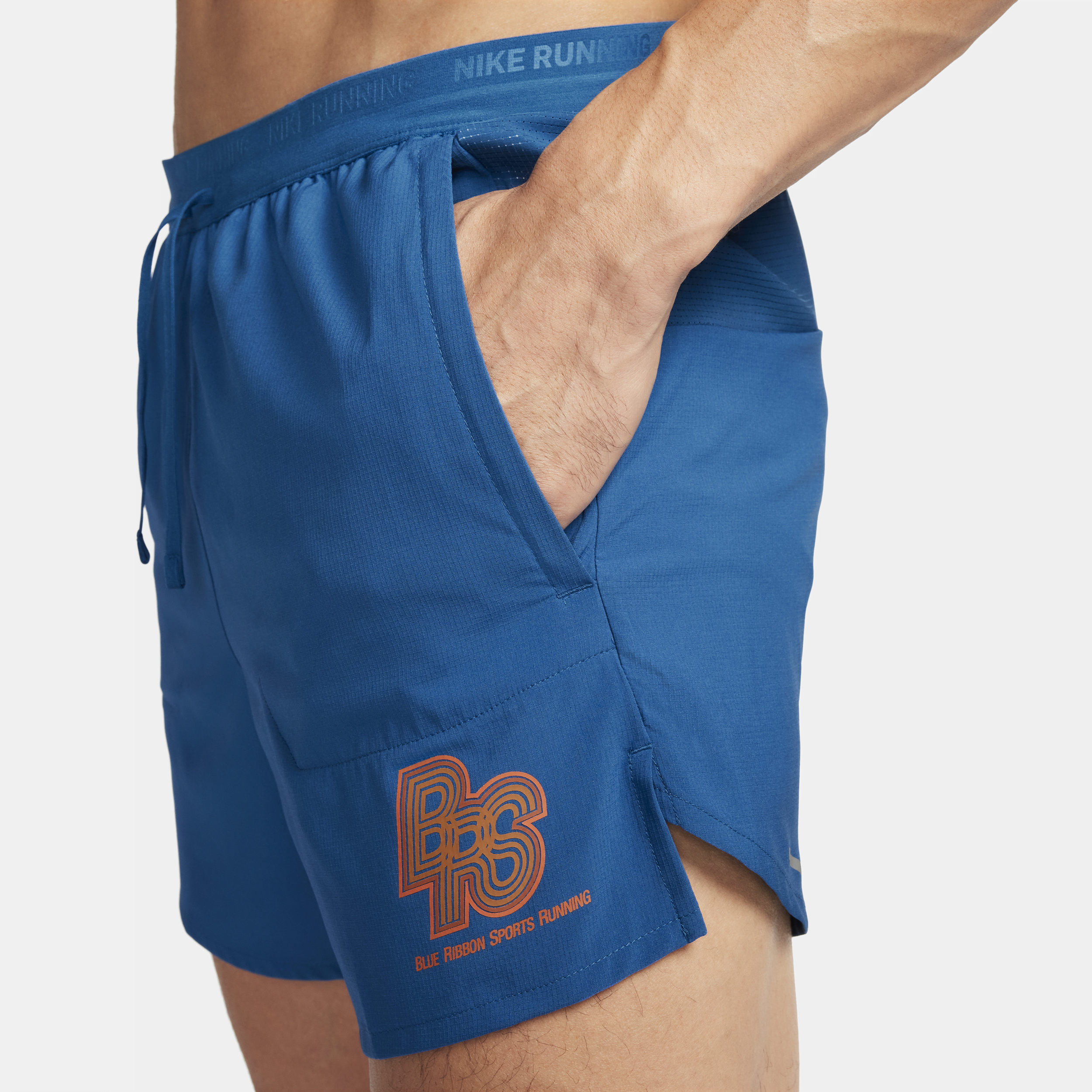 Nike Running Energy Stride hardloopshorts met binnenbroek voor heren (13 cm) Blauw