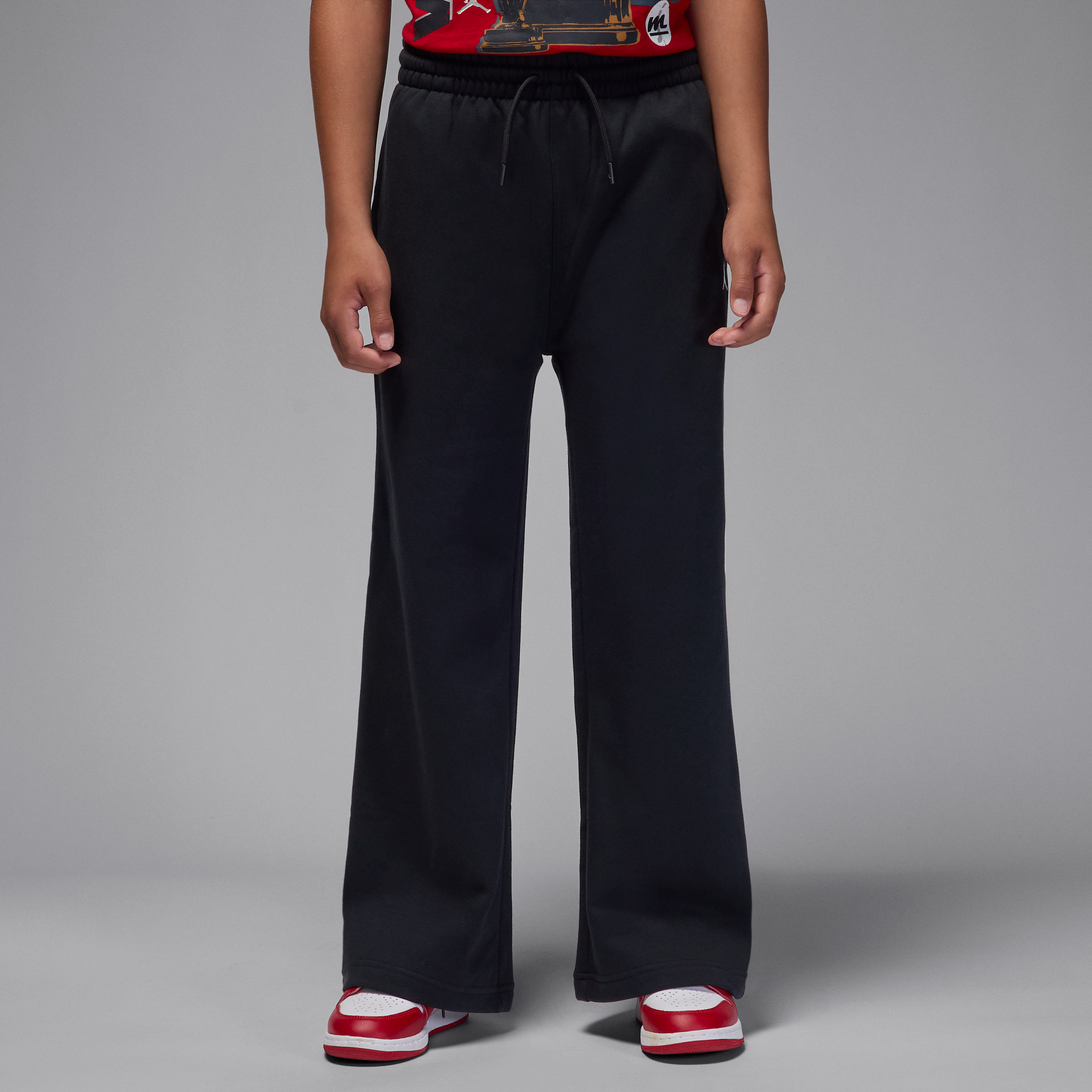 Pantaloni aperti in fleece Jordan Brooklyn Essentials – Ragazzo/a - Nero