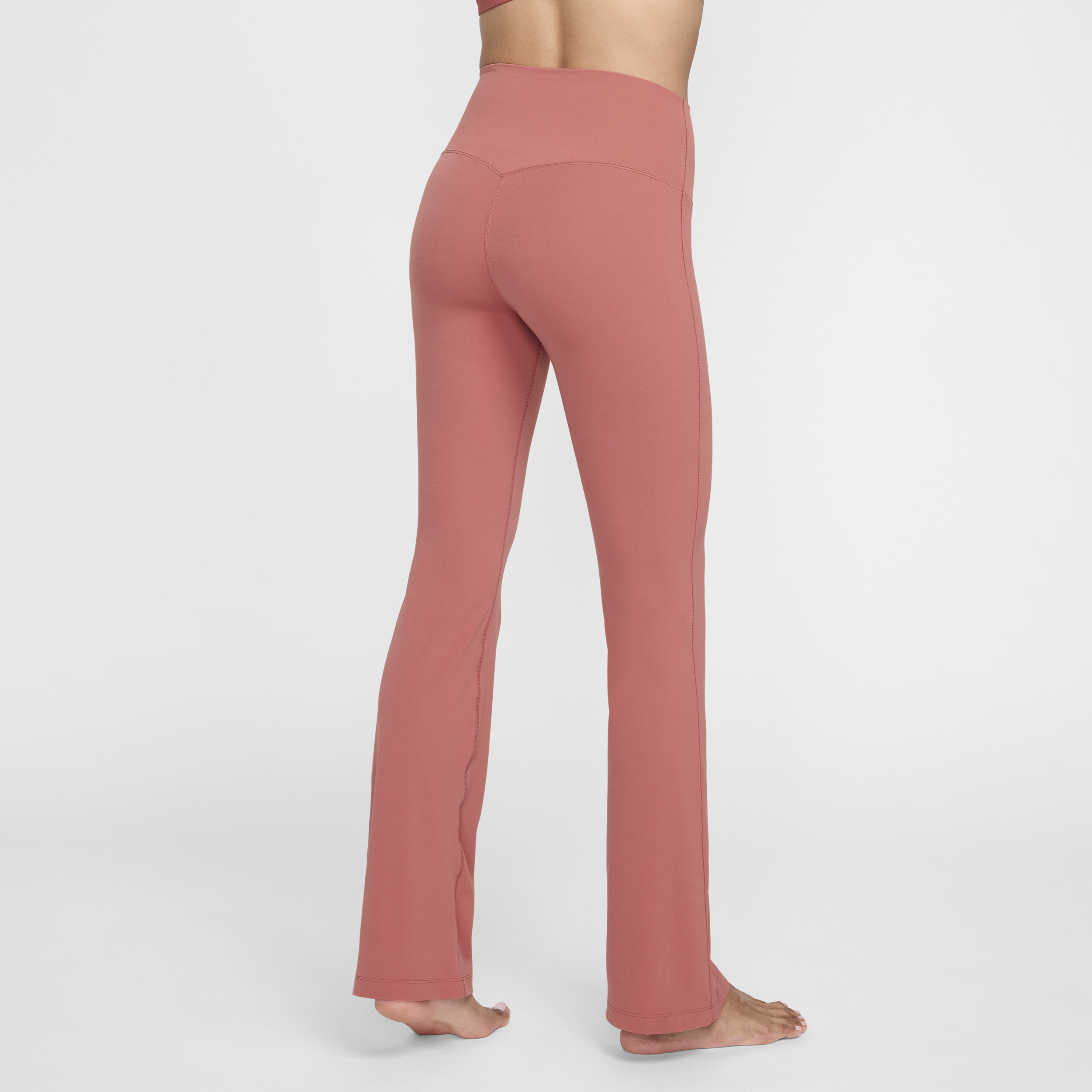 Legging évasé taille haute Nike Zenvy pour femme - Rose