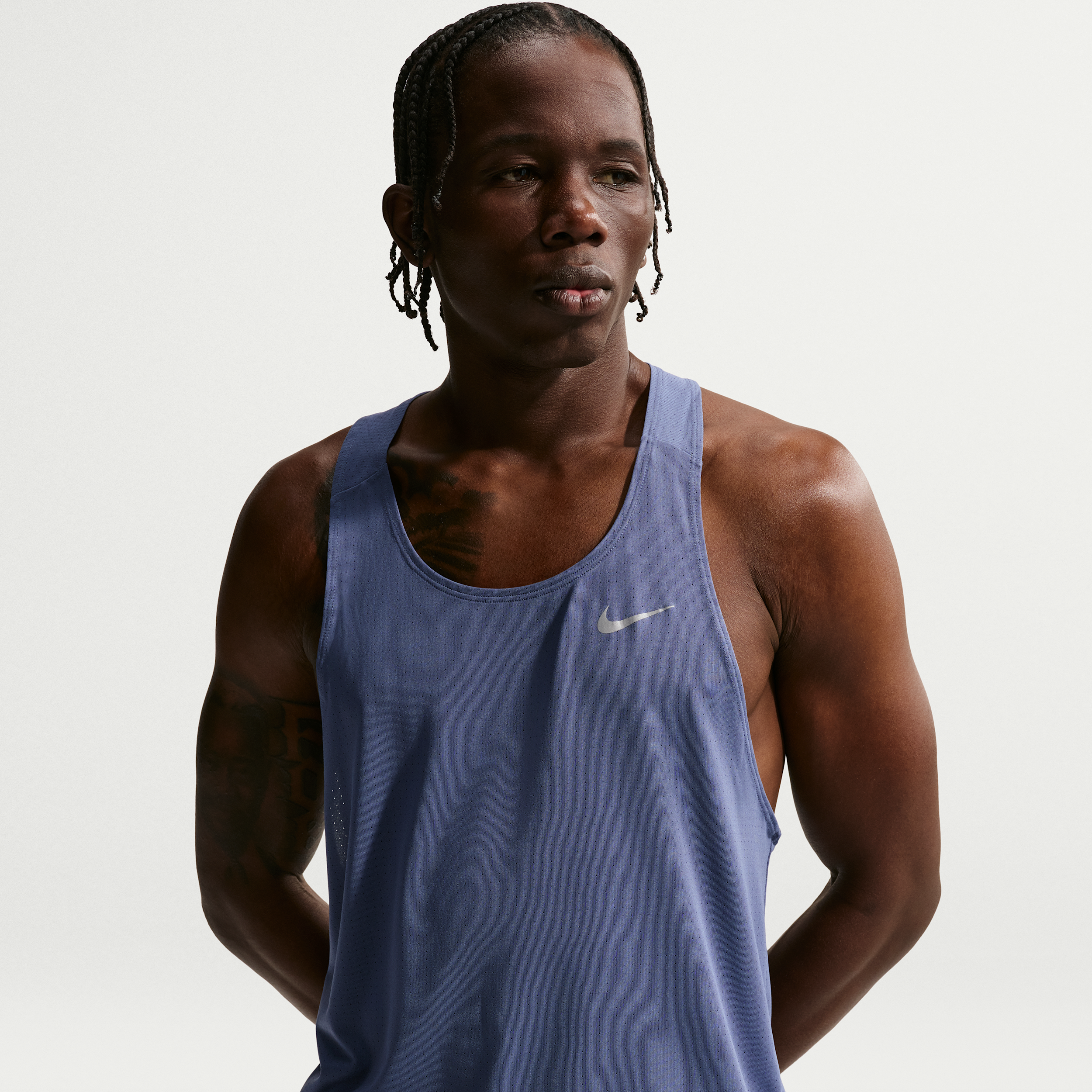 Thumbnail - Nike Fast Dri-FIT Lauf-Singlet für Herren - Blau