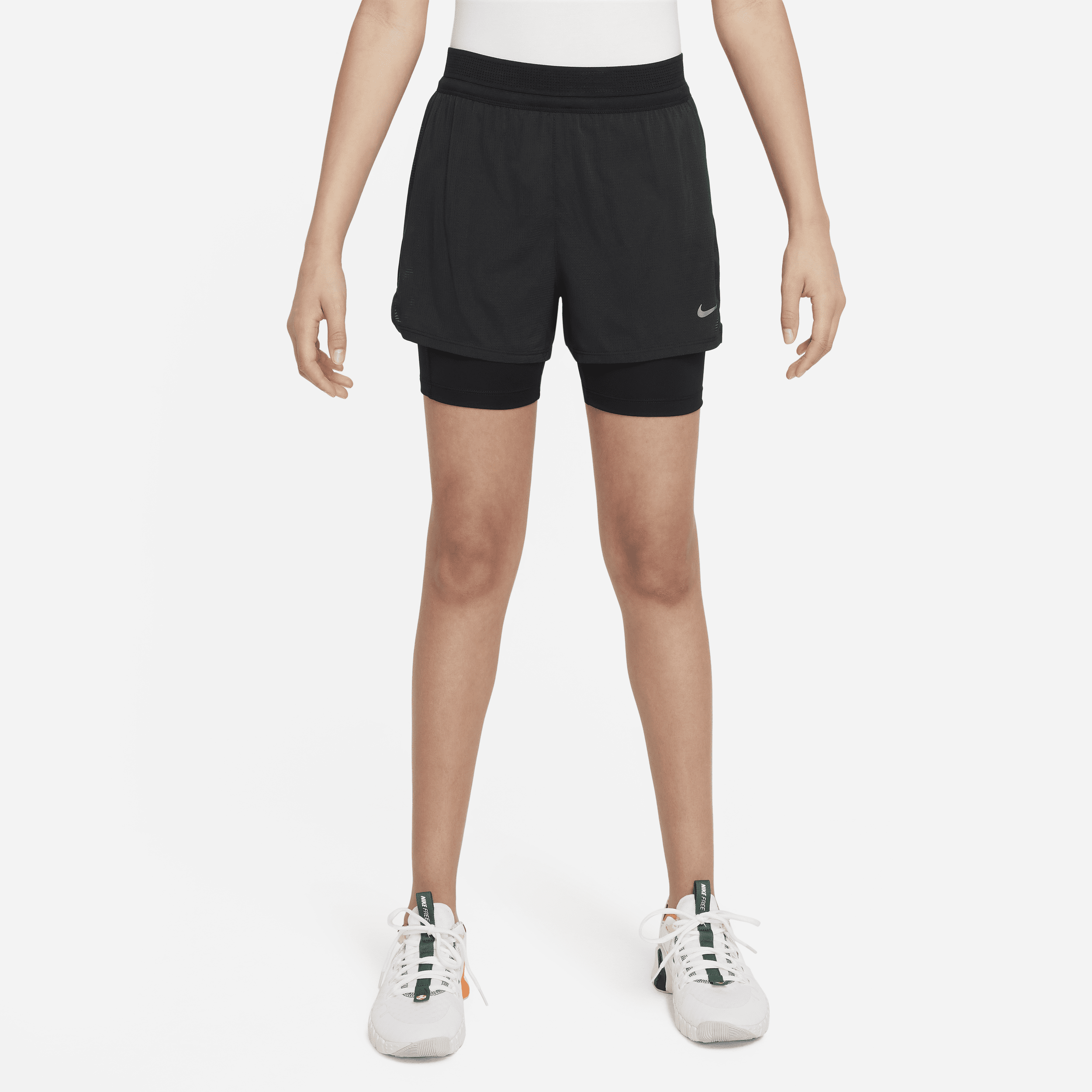 Nike Dri-FIT ADV shorts voor meisjes Zwart