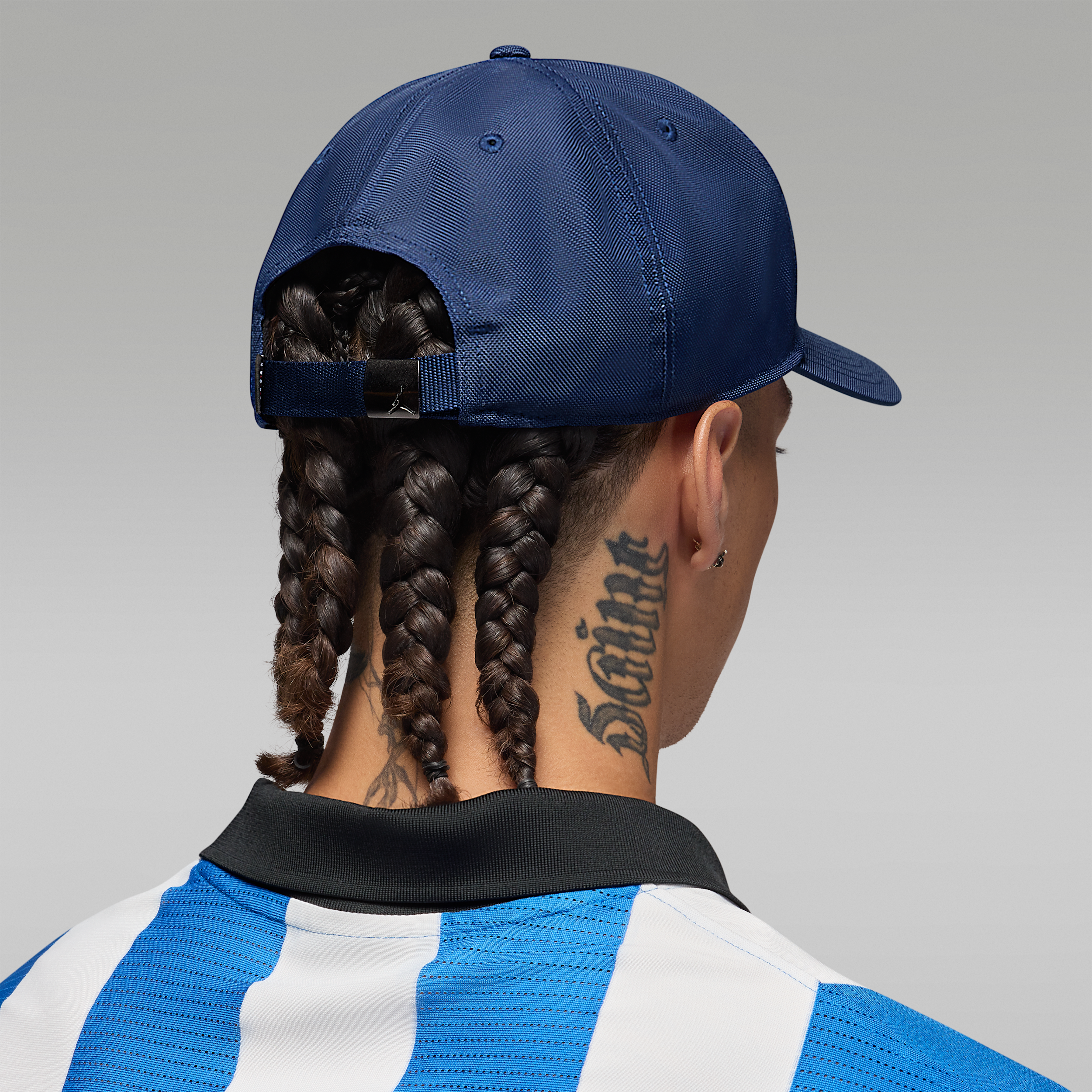 Thumbnail - Jordan Rise strukturierte Cap mit Jumpman aus Metall - Blau