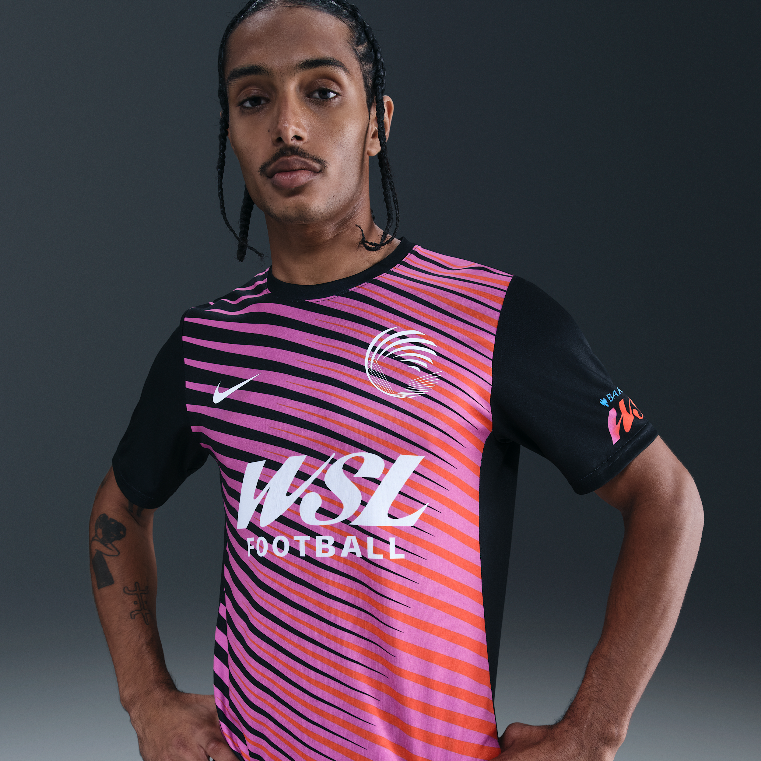 Thumbnail - WSL Nike Pre-Match-Fußballoberteil (Herren) - Schwarz