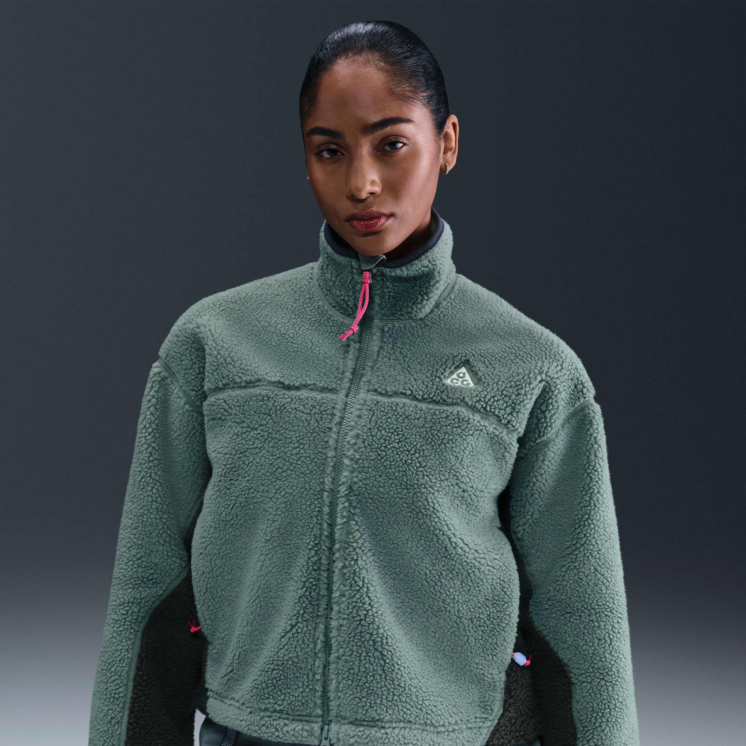 Thumbnail - Nike ACG "Canwell Glacier" Therma-FIT-ADV-Jacke mit durchgehendem Reißverschluss (Damen) - Grau