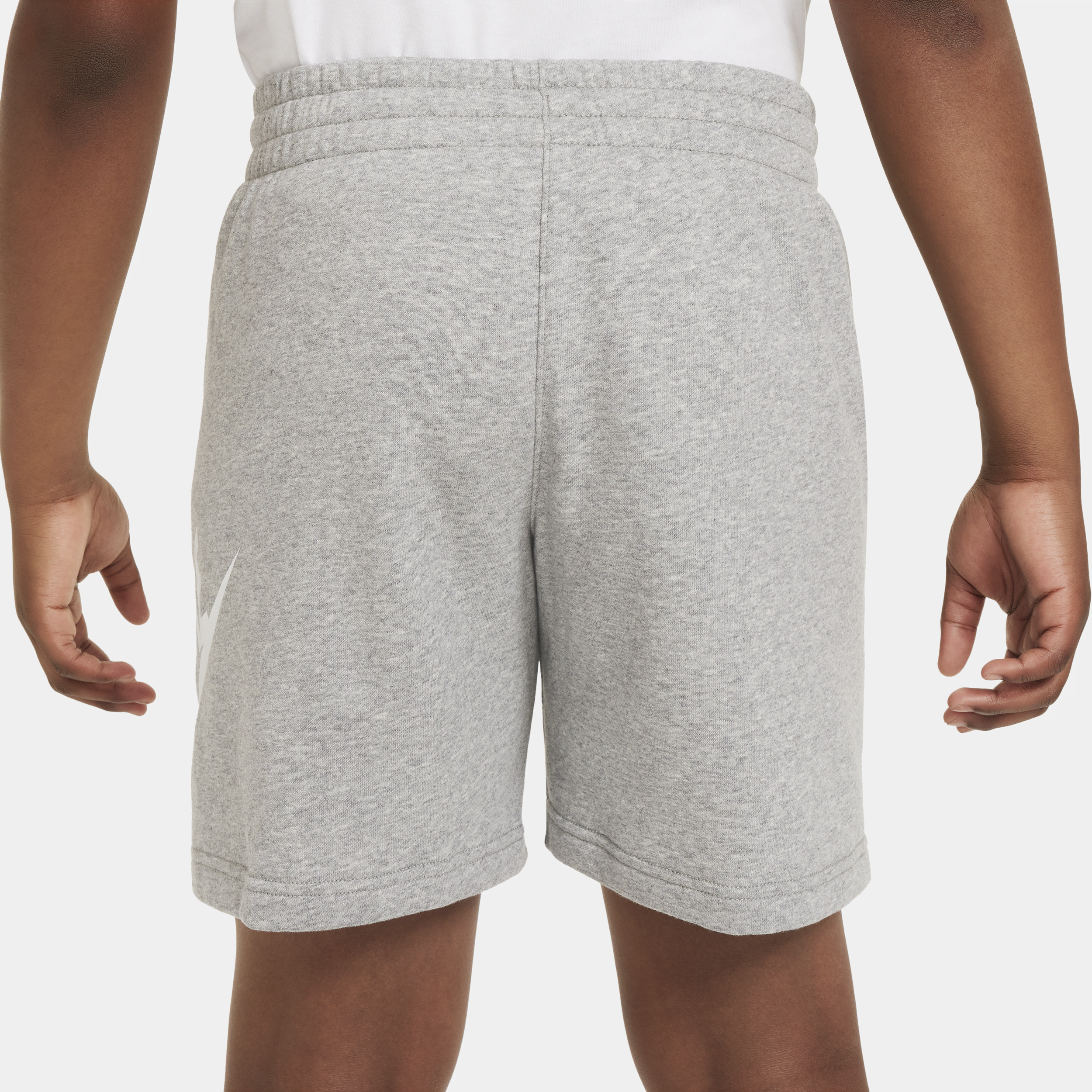 Nike Sportswear Club Fleece Shorts van sweatstof voor kids (ruimere maten) Grijs