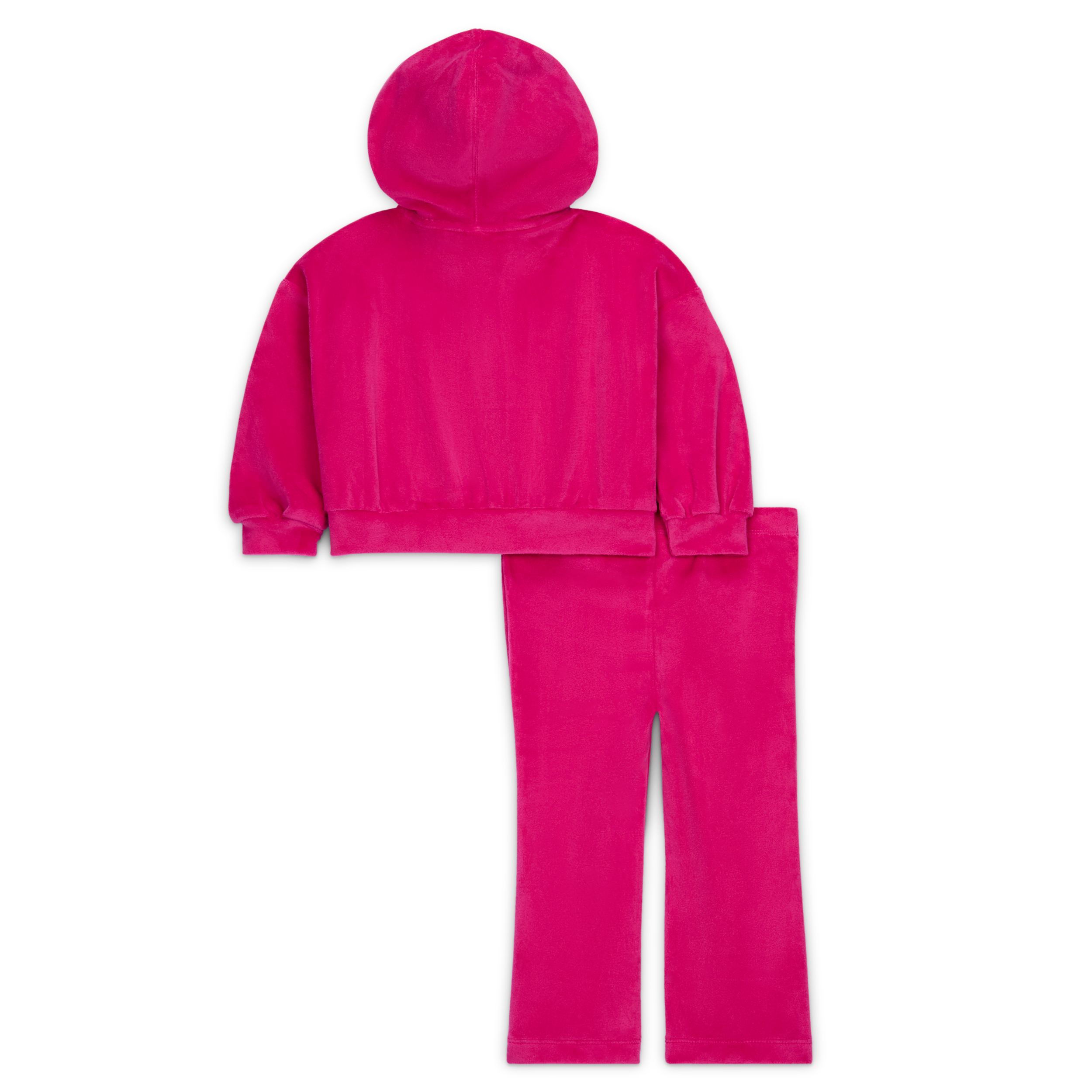 Thumbnail - Nike 2-teiliges Velours-Set mit ausgestellten Leggings (Babys, 12–24 M) - Pink