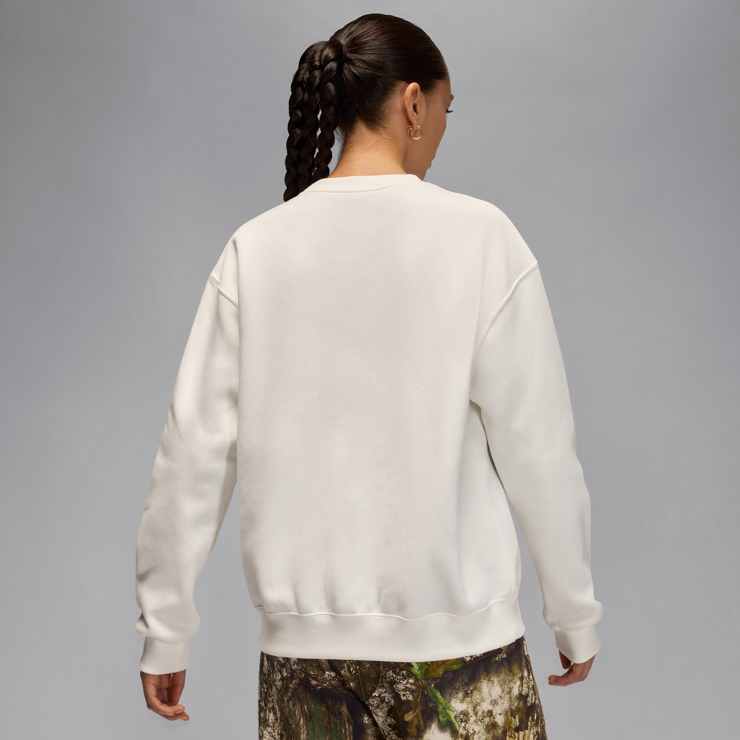 Thumbnail - Jordan Brooklyn Realtree Fleece-Sweatshirt mit Rundhalsausschnitt für Damen - Weiß