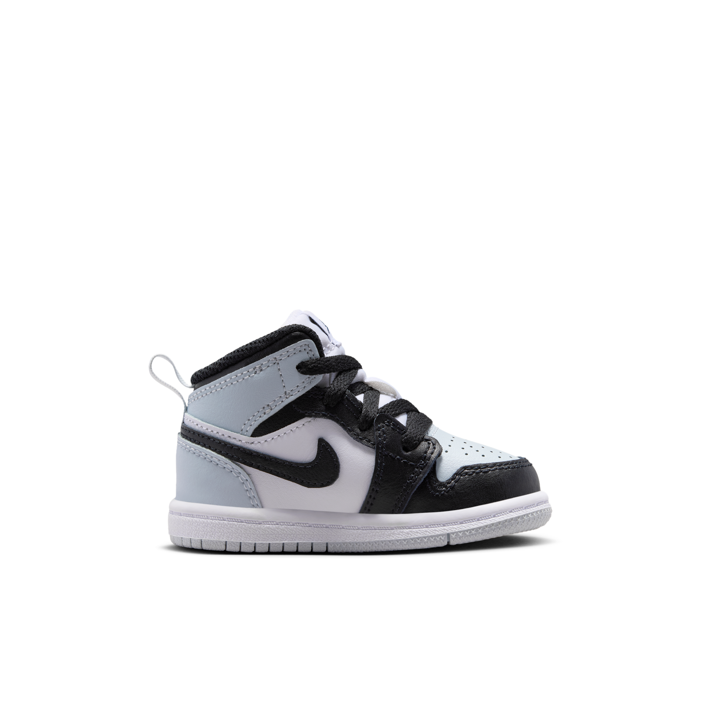 Thumbnail - Jordan 1 Mid Schuh für Babys und Kleinkinder - Schwarz