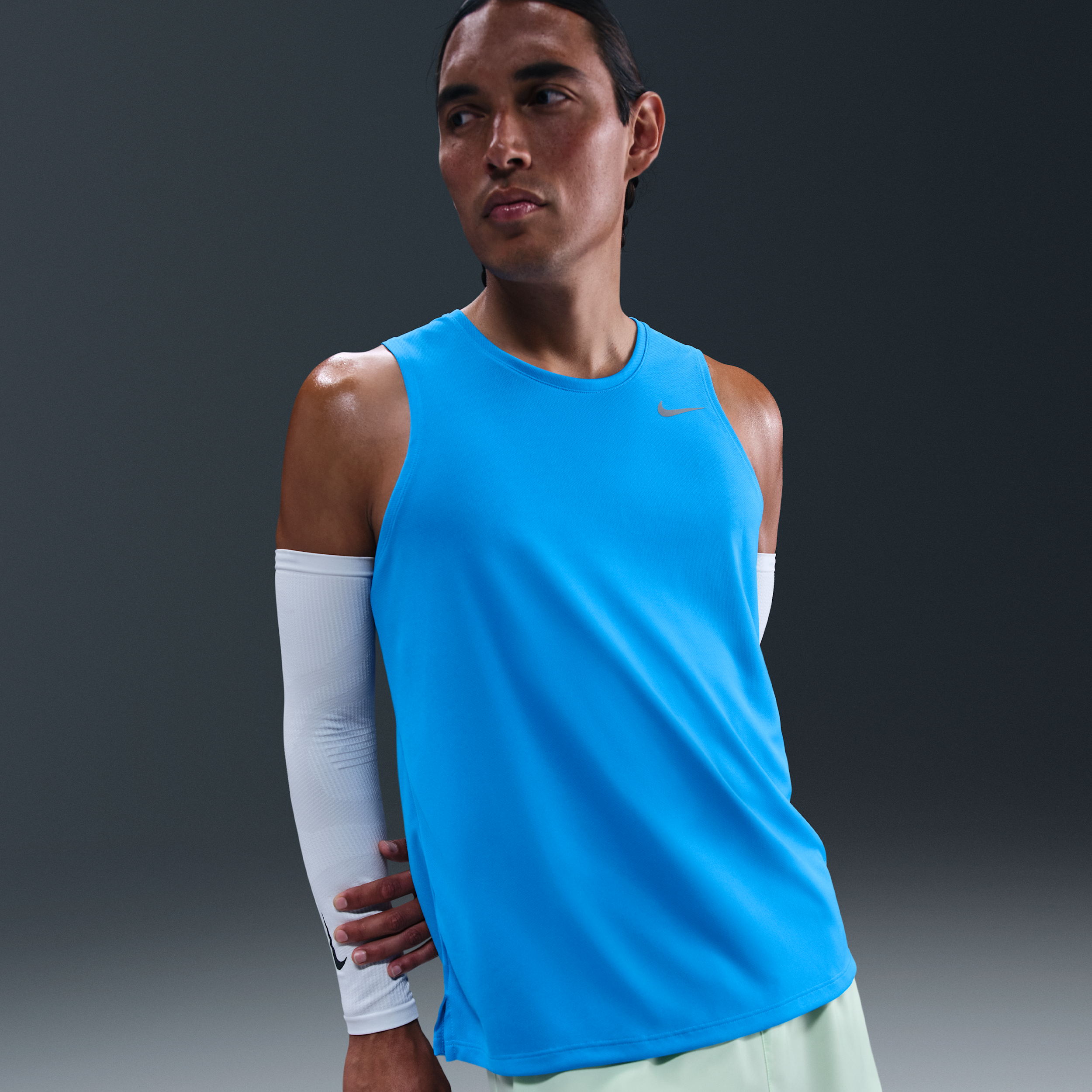 Nike Miler Men's Dri-FIT Running Tank Top - Blue