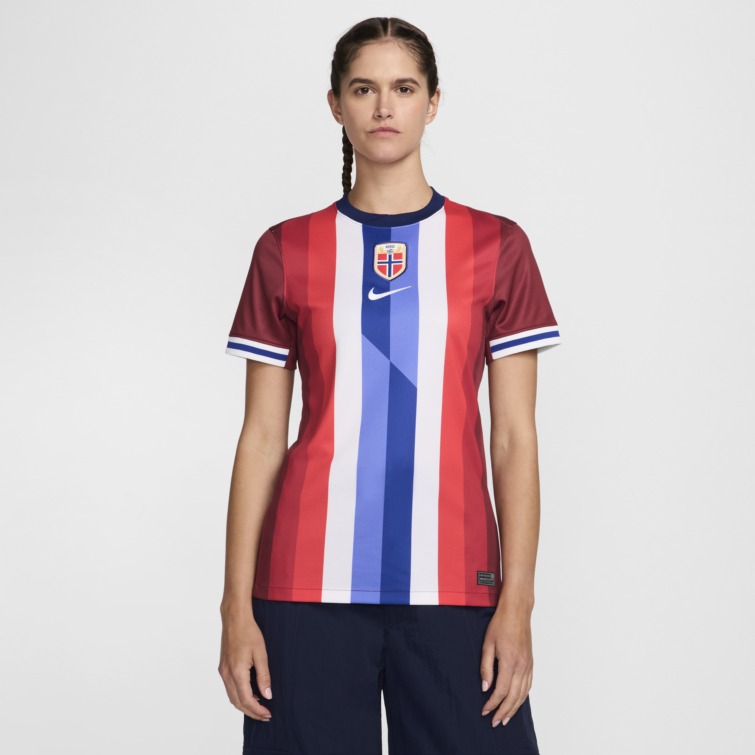 Nike Noorwegen 2024 Stadium Thuis Dri-FIT replica voetbalshirt voor dames Rood