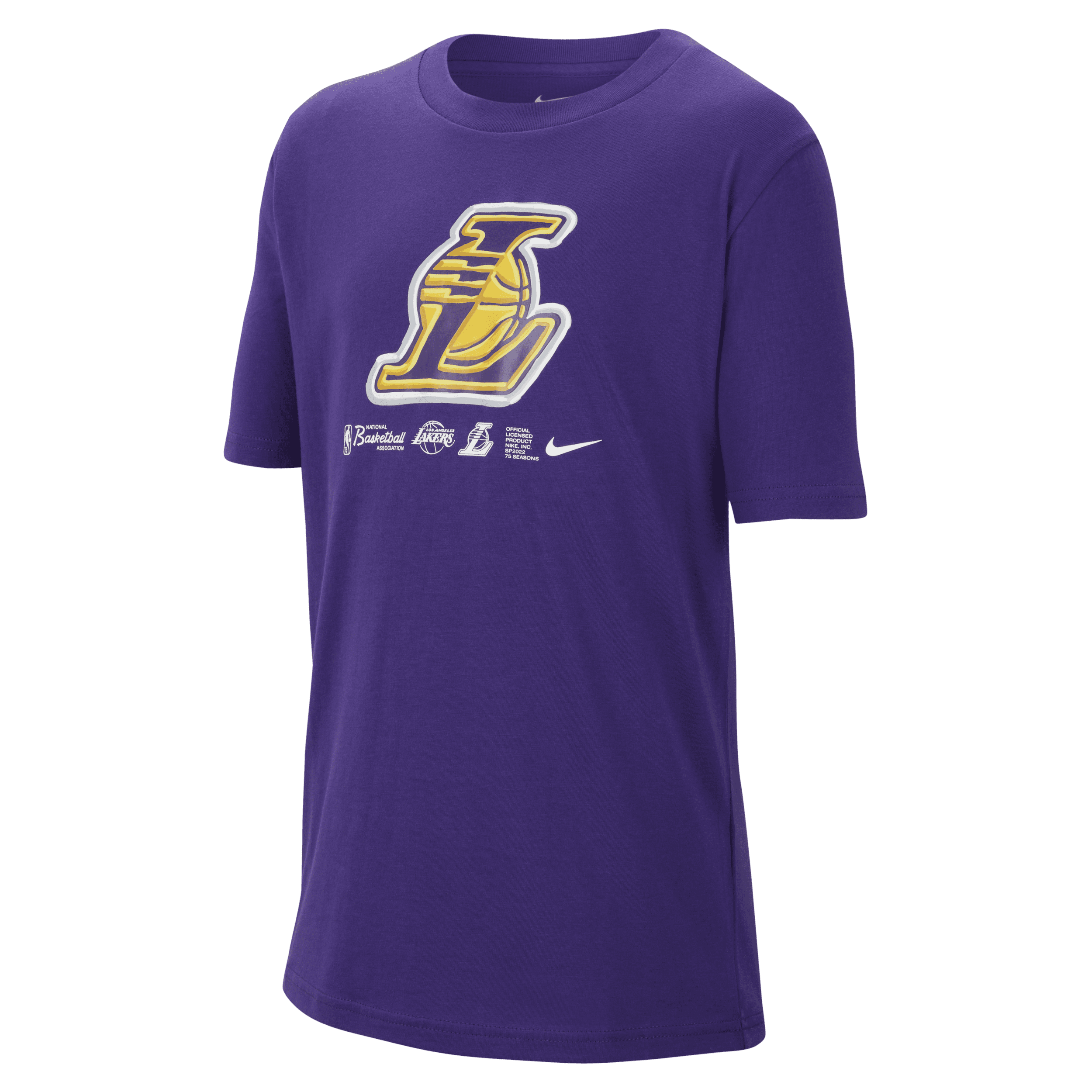 T-shirt NBA Nike Dri-FIT Los Angeles Lakers pour ado - Pourpre