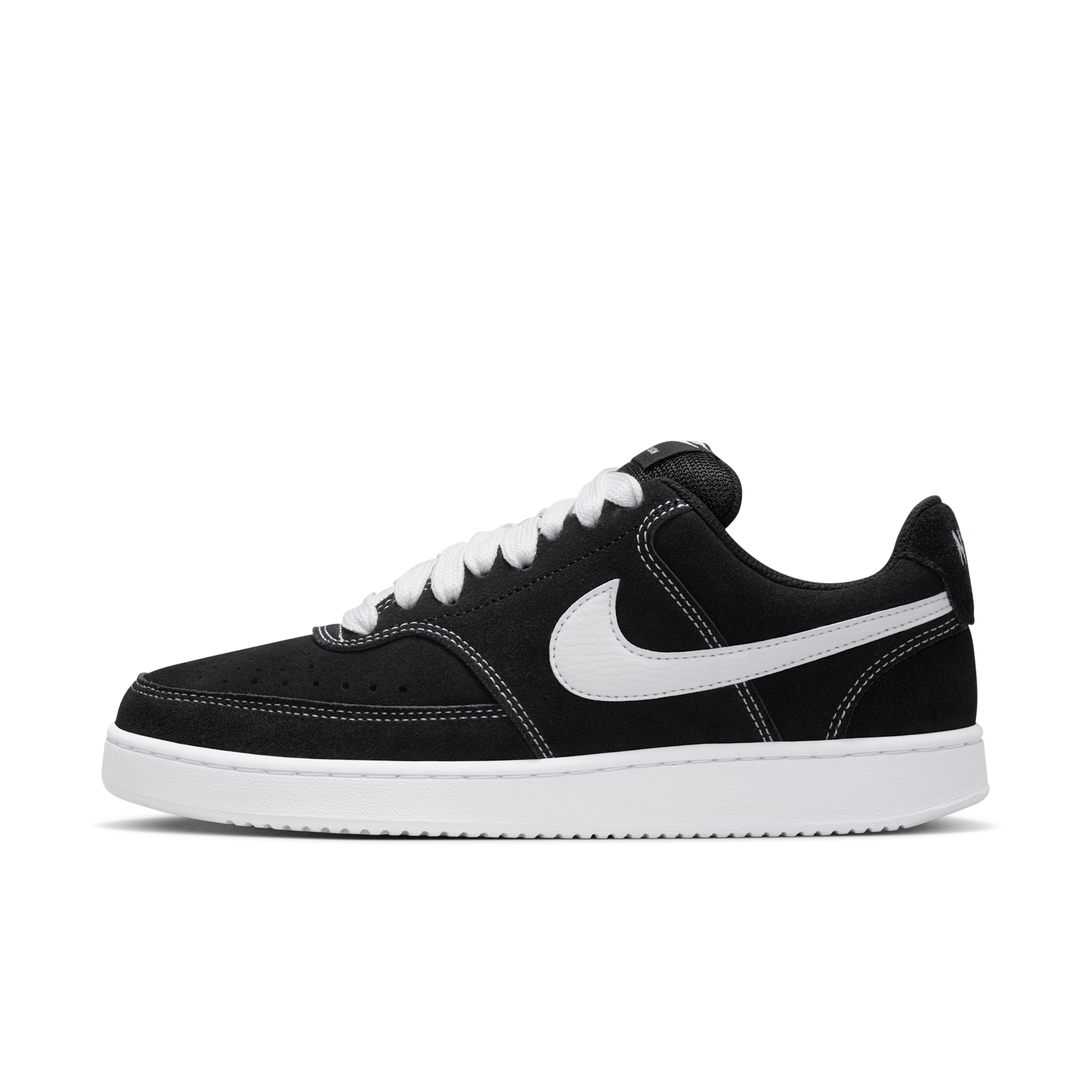 Nike Court Vision Low damessneaker zwart