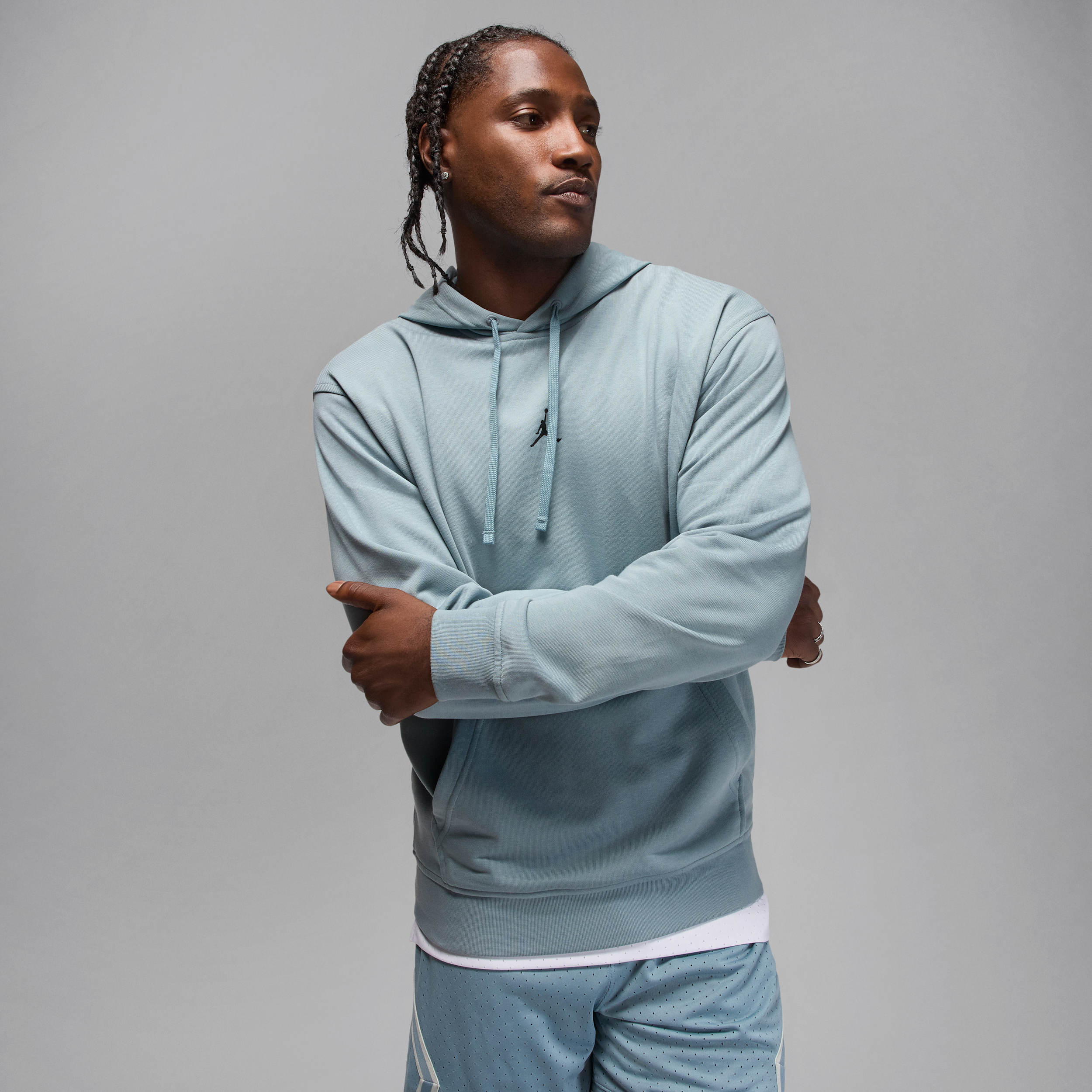 Thumbnail - Jordan Sport Crossover Dri-FIT-Hoodie (Herren) - Grau