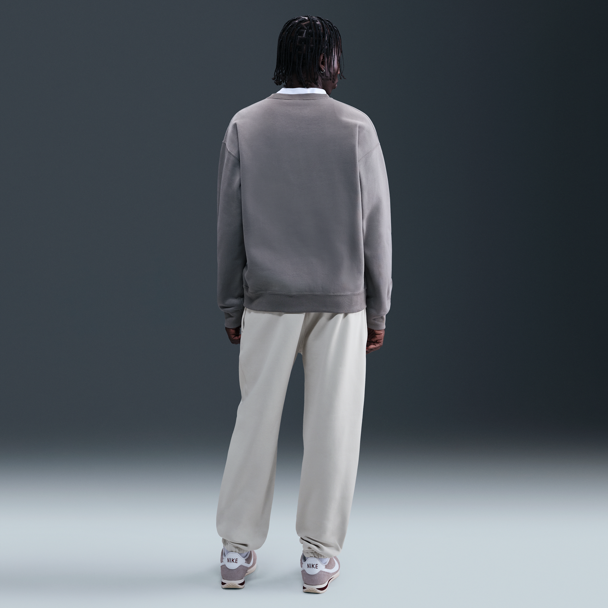 Pantalon en tissu Fleece Nike Solo Swoosh pour Homme - Gris