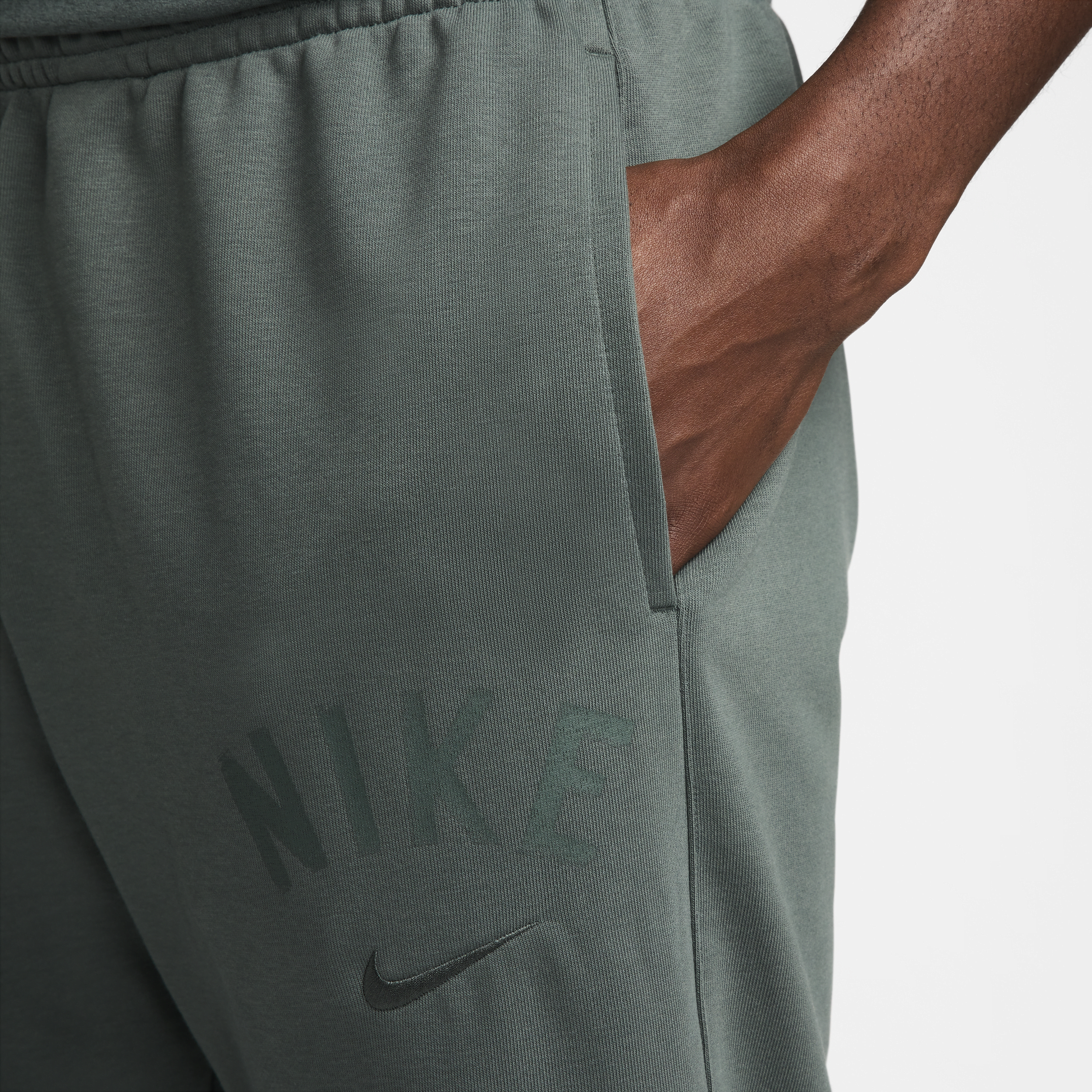 Pantalon de jogging de fitness en tissu Fleece Dri-FIT Nike Swoosh pour homme - Vert