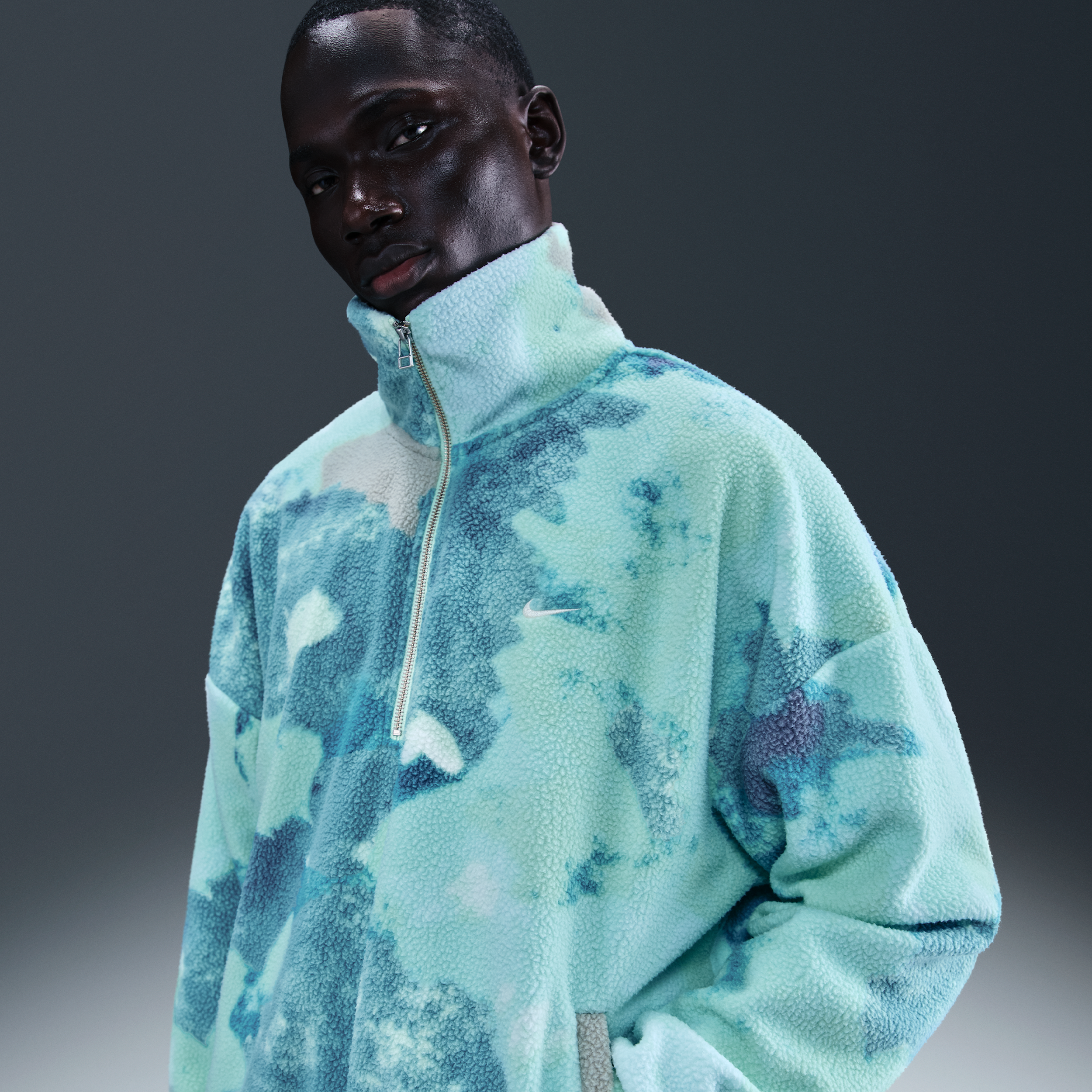 Giacca con zip a metà lunghezza Therma-FIT Nike – Uomo - Verde