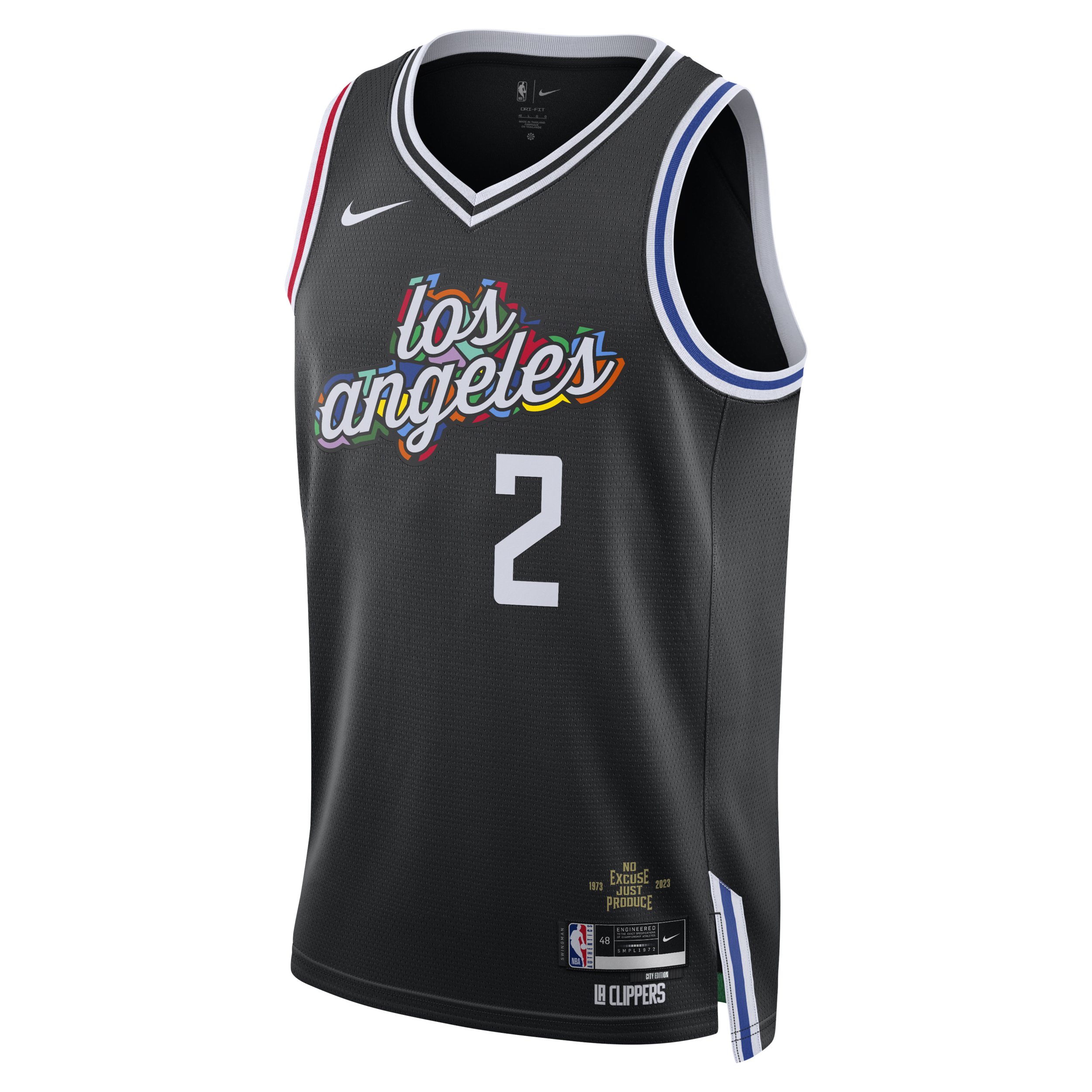 Kawhi Leonard Los Angeles Clippers City Edition Nike Dri-FIT NBA Swingman-trøje - sort