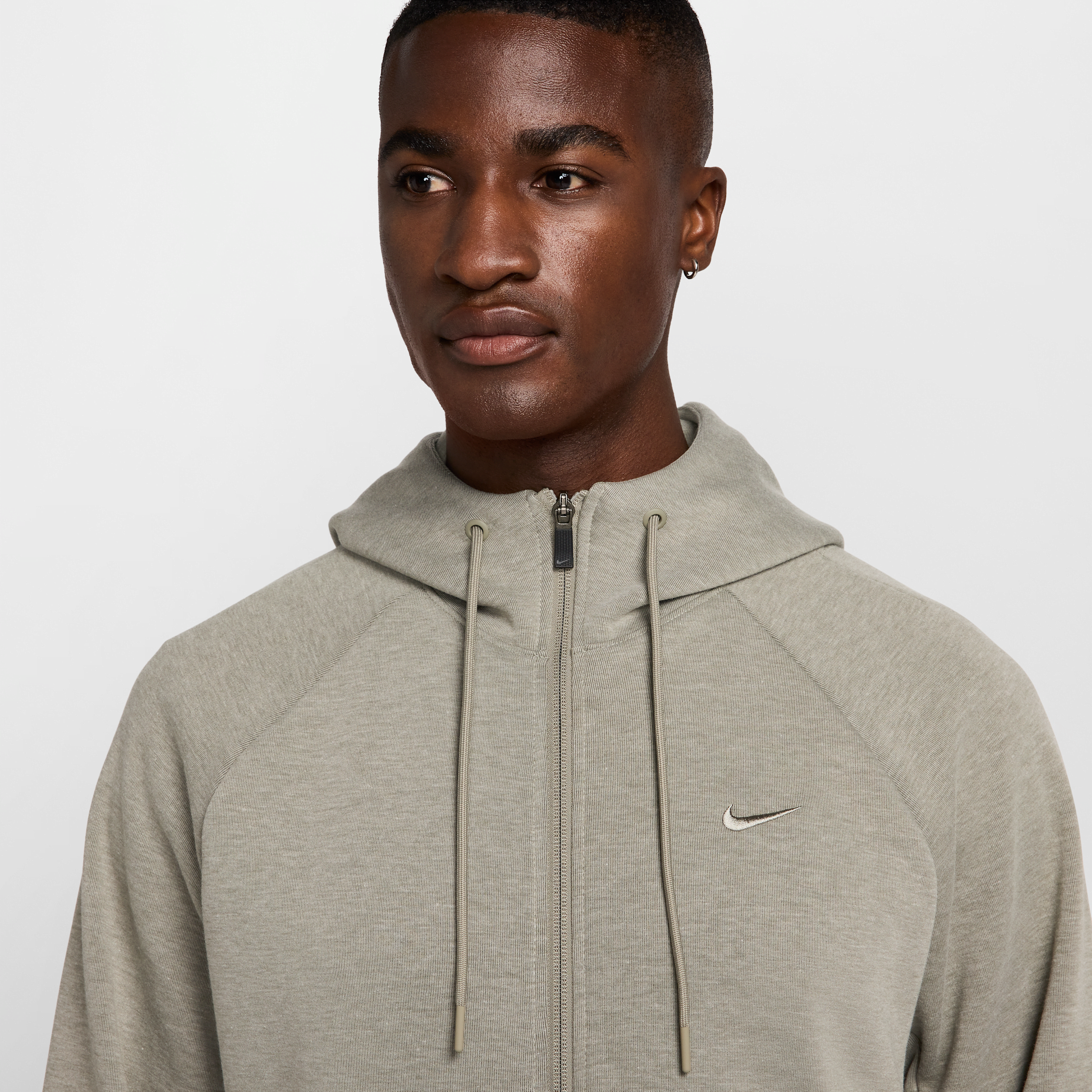 Sweat à capuche et zip haute performance Dri-FIT UV Nike Primary Fleece pour homme - Vert