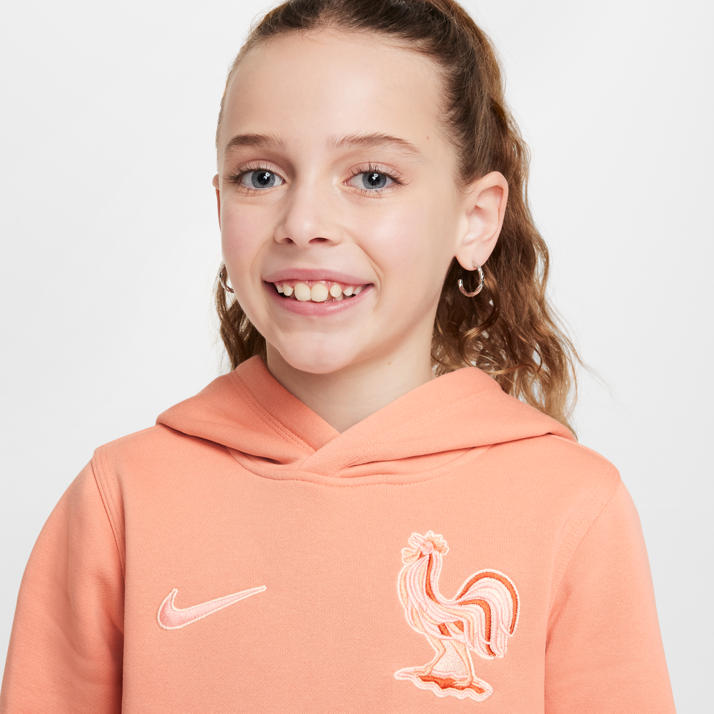 Thumbnail - FFF Club Nike Football-Hoodie (ältere Kinder) - Orange