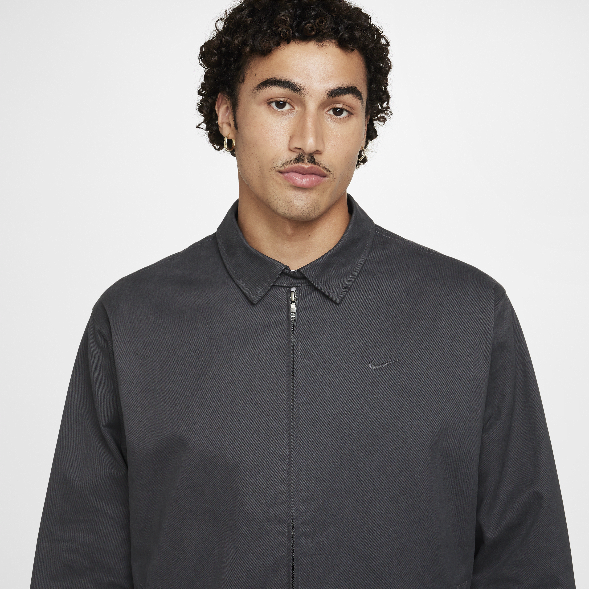 Veste tissée Harrington Nike Life pour homme - Gris