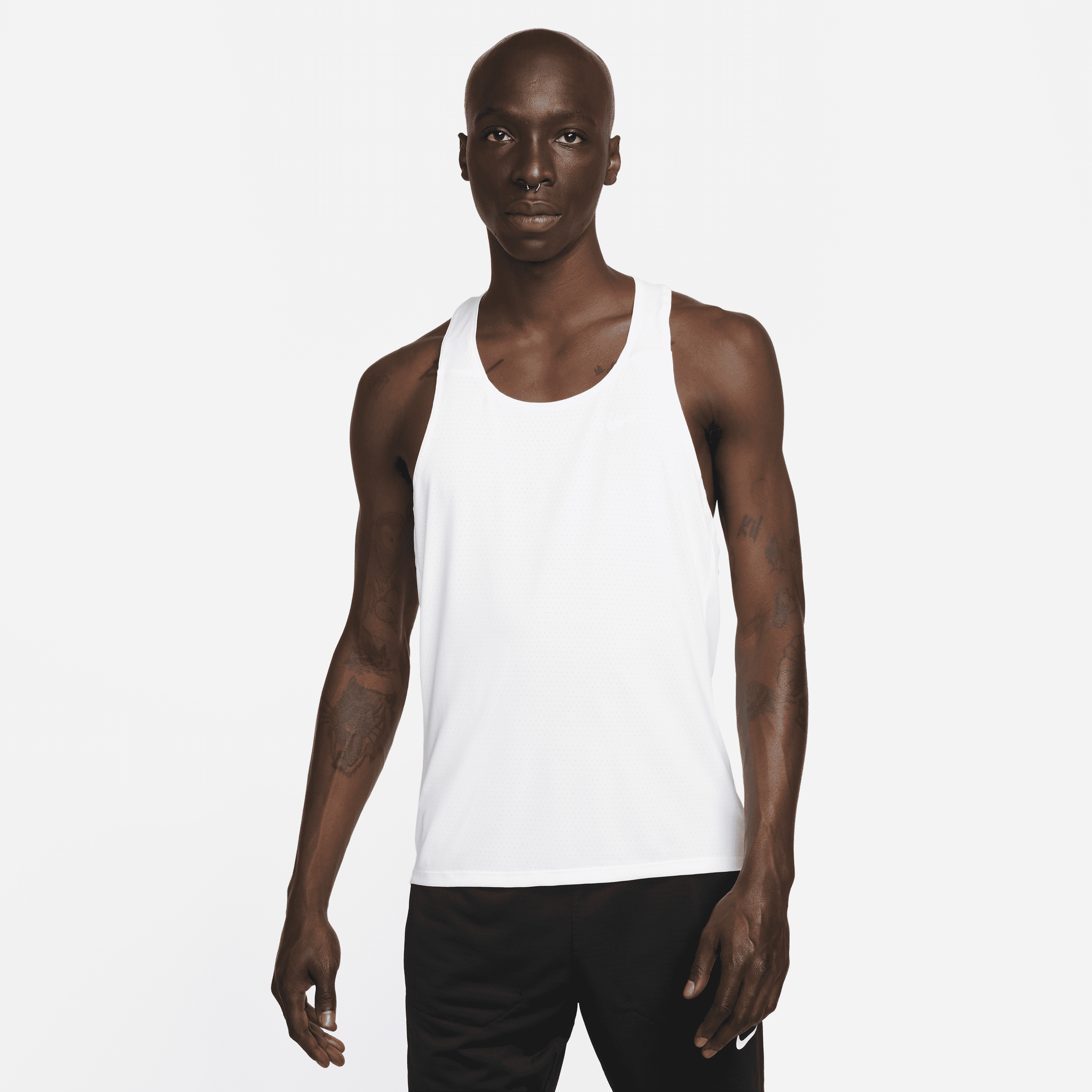 Camisola sem mangas de competição Nike Dri-FIT Fast para homem - Branco