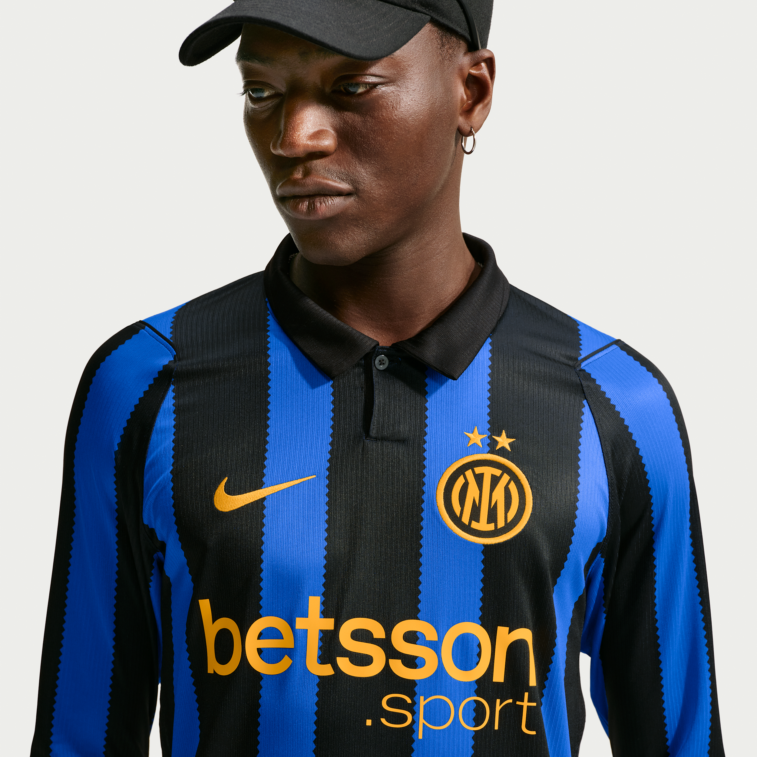 Langærmet Inter Milan 2026/27 Stadium Home Nike Dri-FIT Replica-fodboldtrøje til mænd - blå