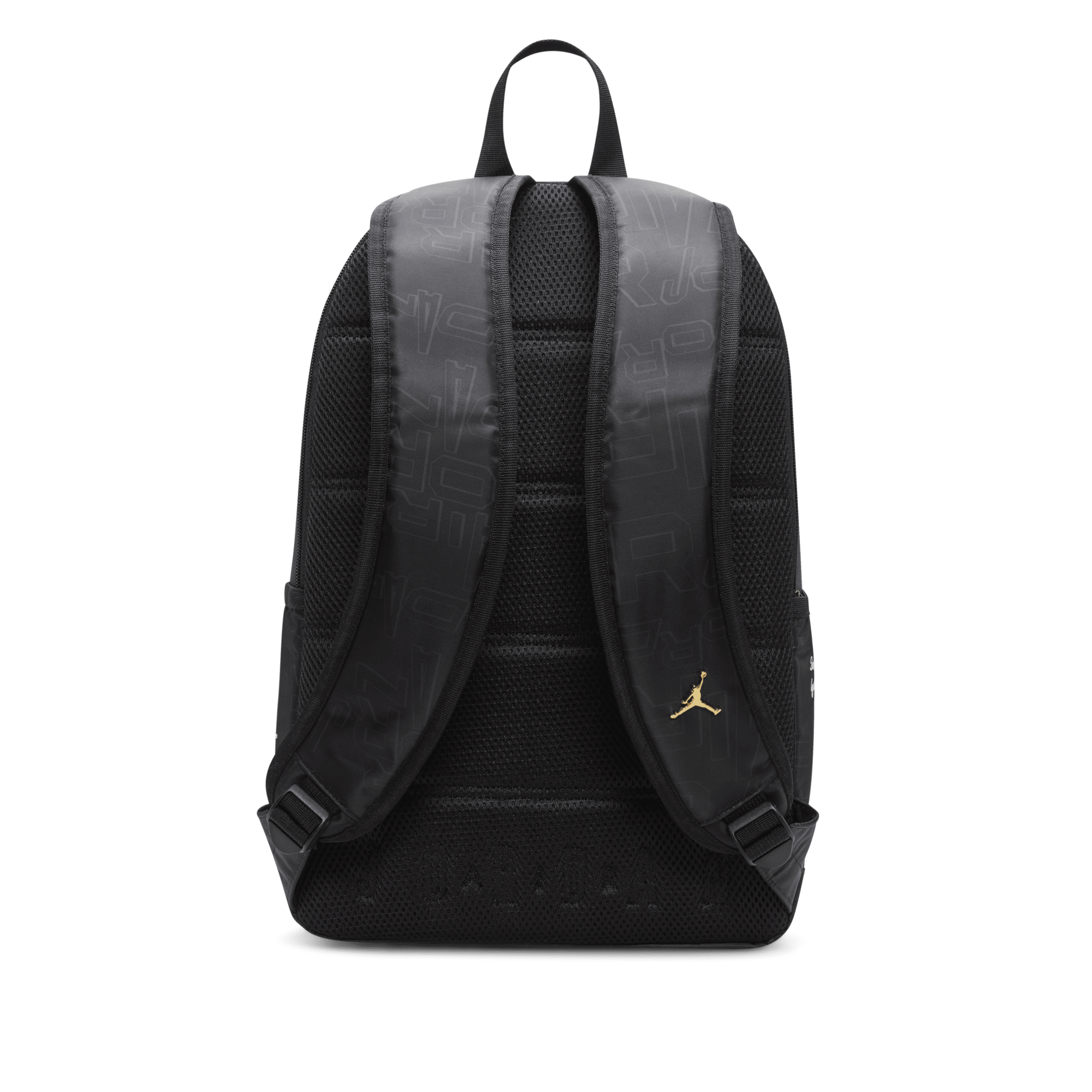 Jordan Black and Gold Backpack Rugzak (19 L) Zwart