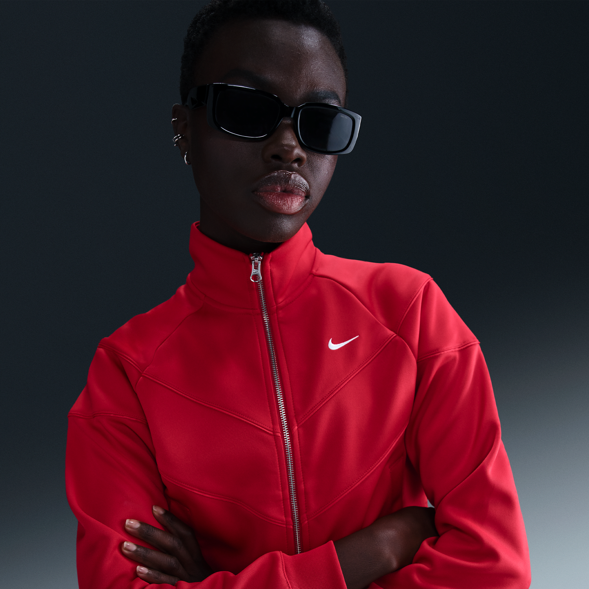 Nike Sportswear Windrunner Knit damesjack - Rood