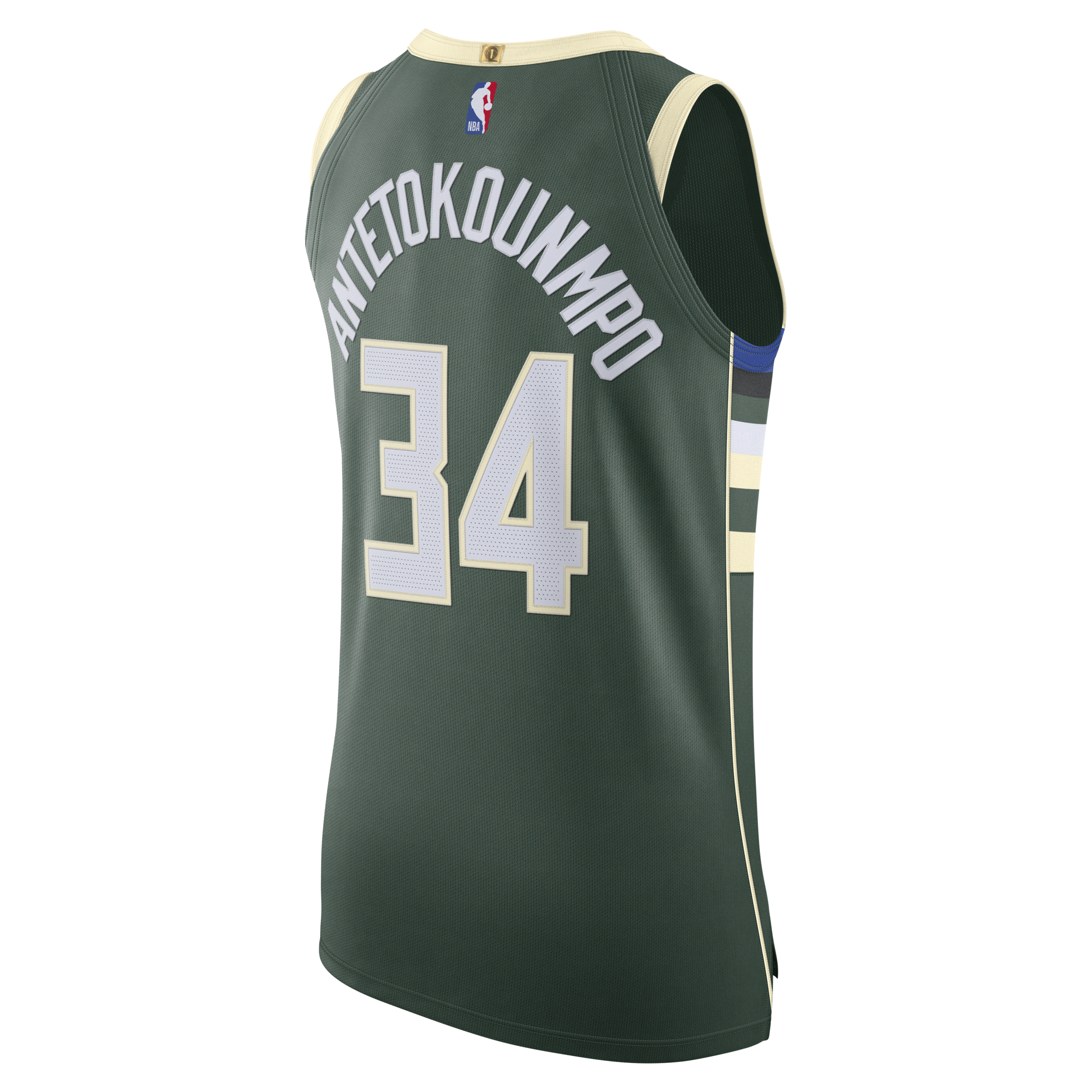 Maillot Nike NBA Authentic Giannis Antetokounmpo Bucks Icon Edition 2020 pour homme - Vert