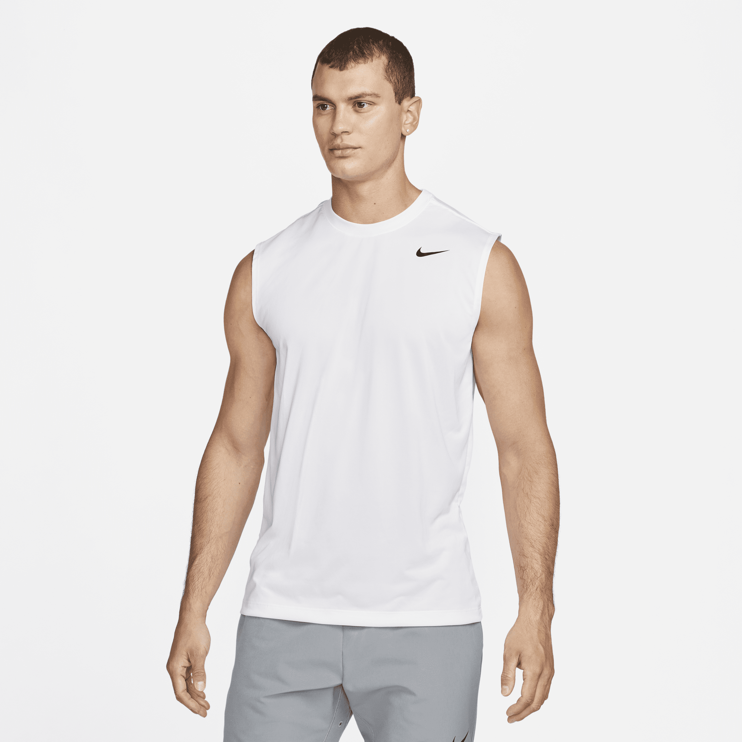 Nike Dri-FIT Legend Men's Sleeveless Fitness T-Shirt - White