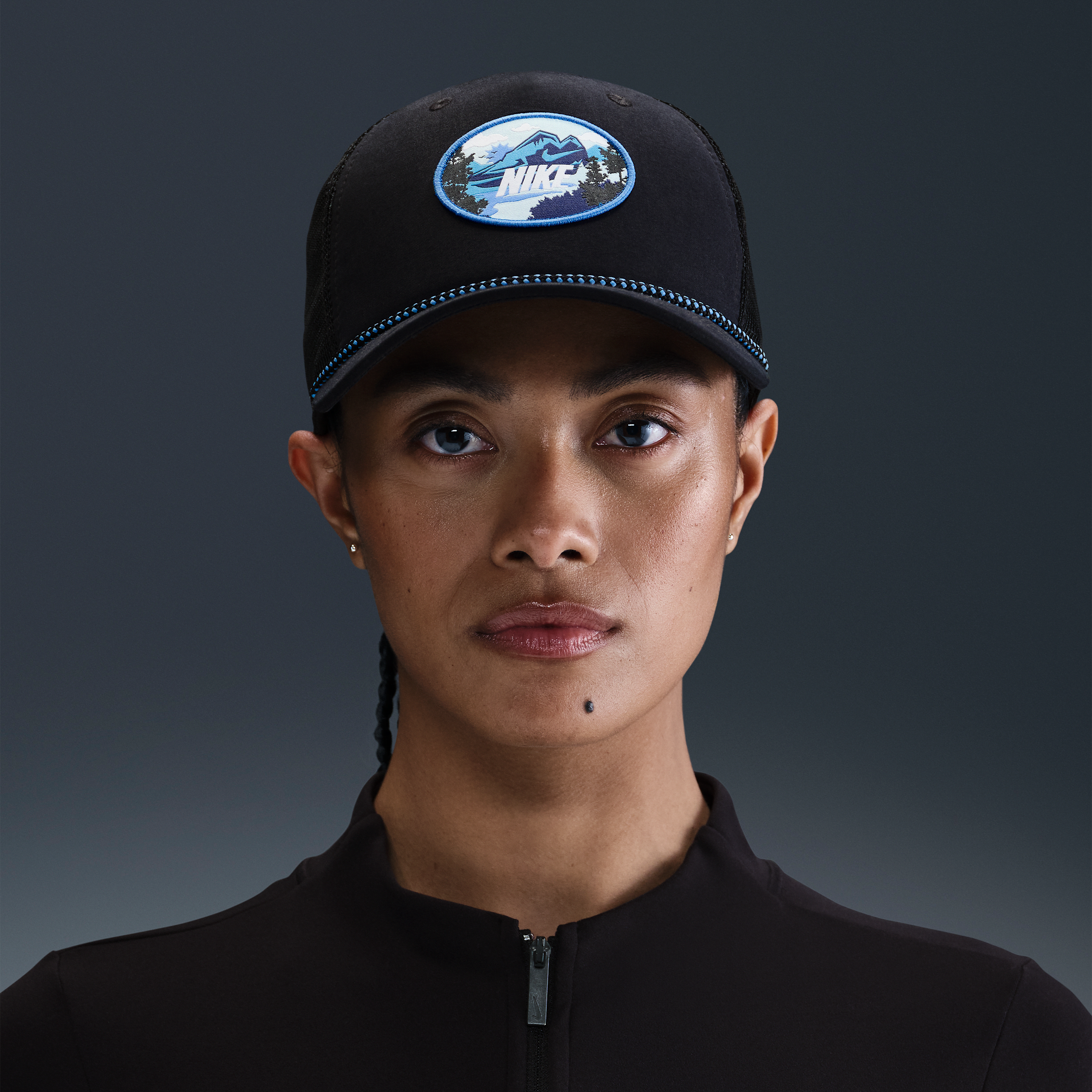 Nike Rise Structured Outdoor Trucker Cap - Black - Polyester