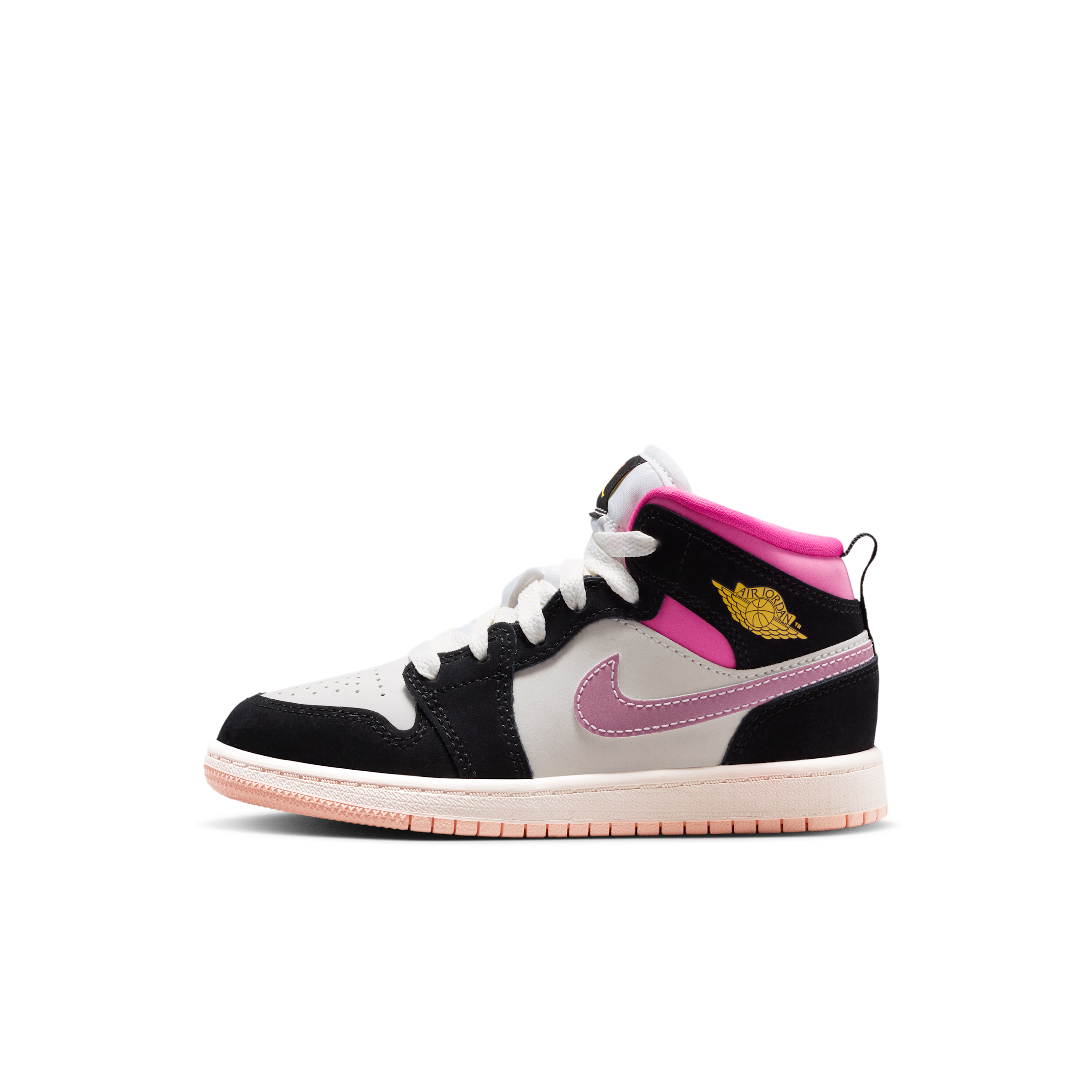 Scarpa Jordan 1 Mid – Bambino/a - Nero