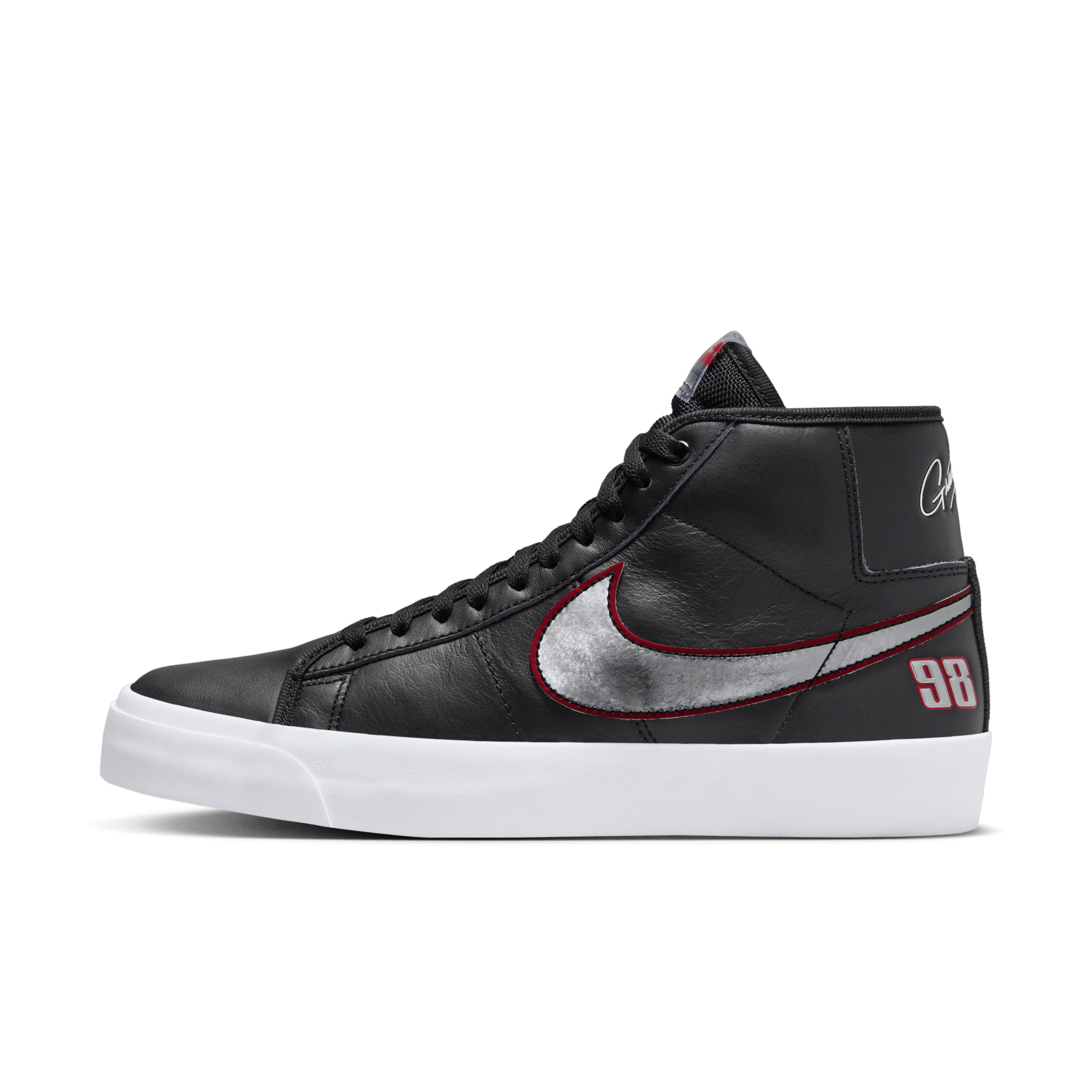 Nike Zoom Blazer Mid Pro GT Skate Shoes - Black - FN4182-001