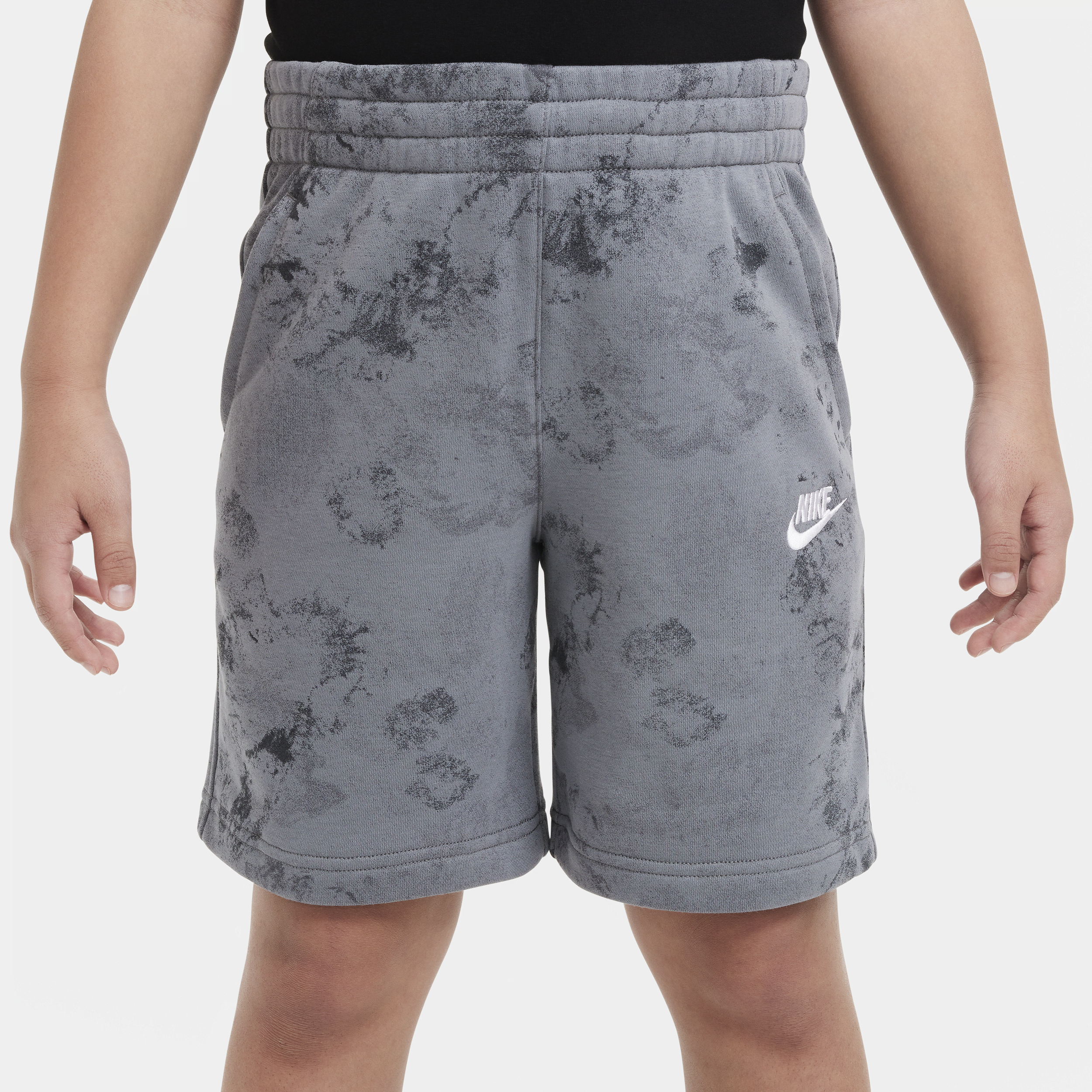 Nike Sportswear Club Fleece shorts van sweatstof voor kids Grijs