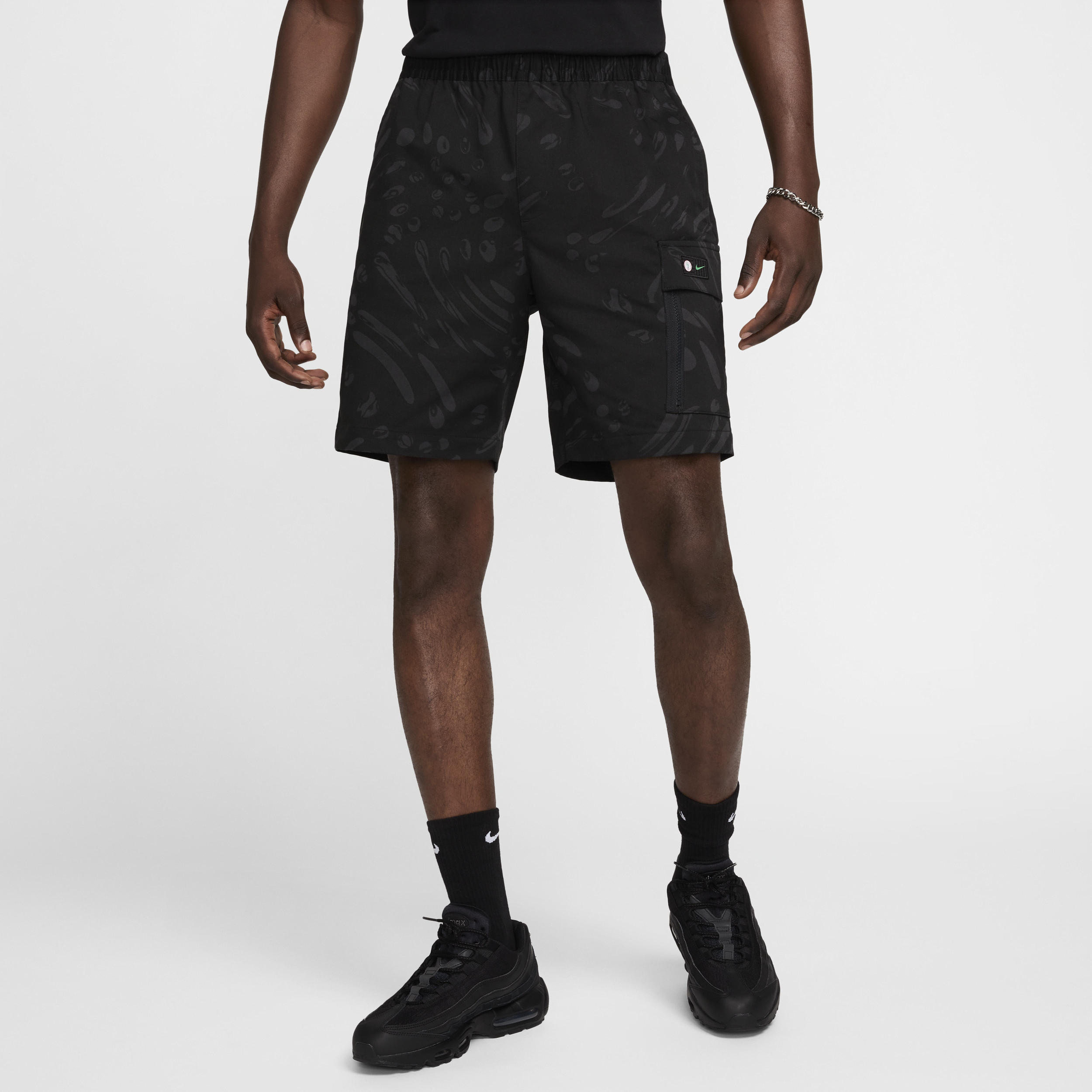 Short tissé Nike Football Nigeria pour homme - Noir