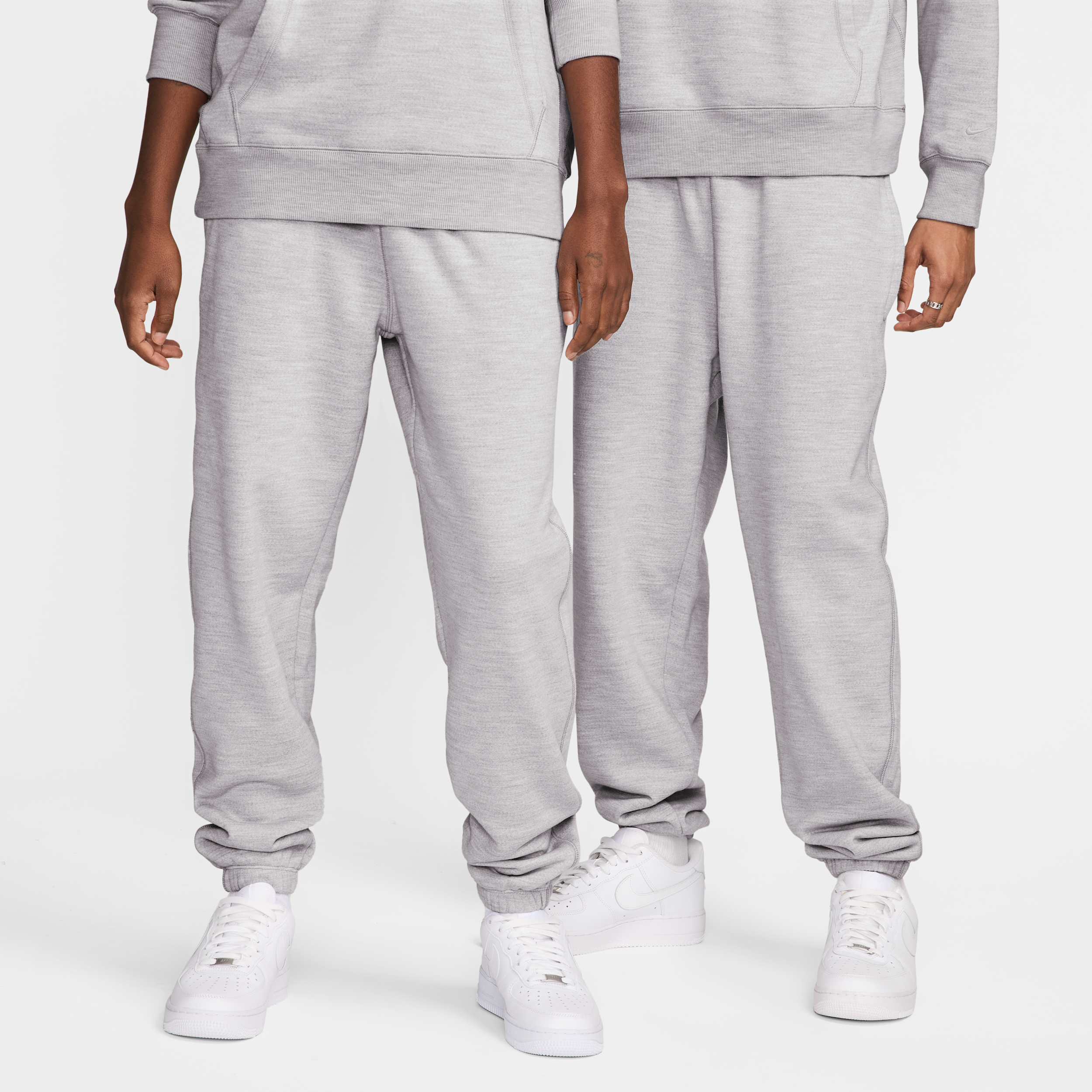 Nike Wool Classics Fleece Trousers - Grey - Cotton/Wool/Nylon