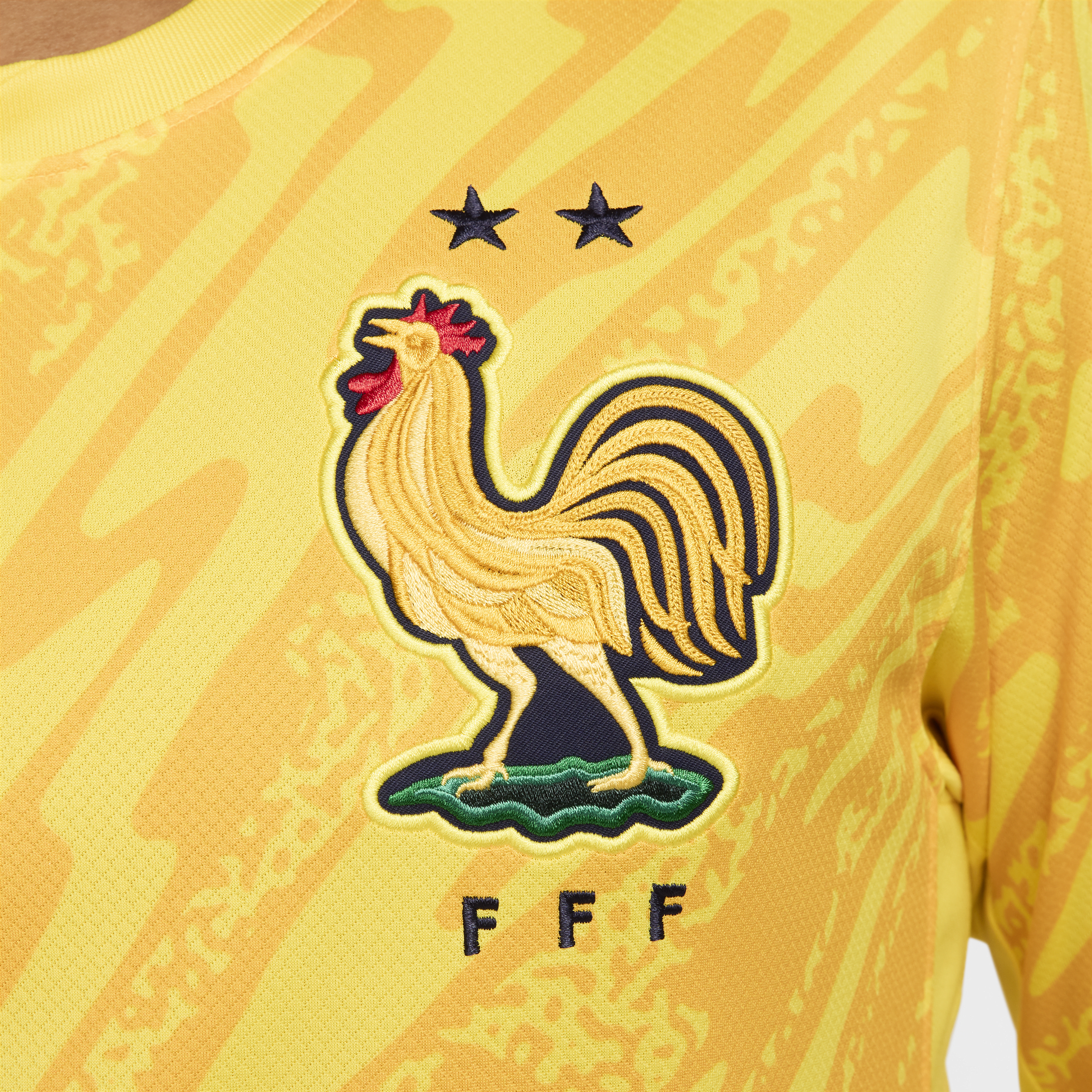 Nike FFF (herenelftal) 2024 25 Stadium Goalkeeper Dri-FIT replica voetbalshirt voor heren Geel
