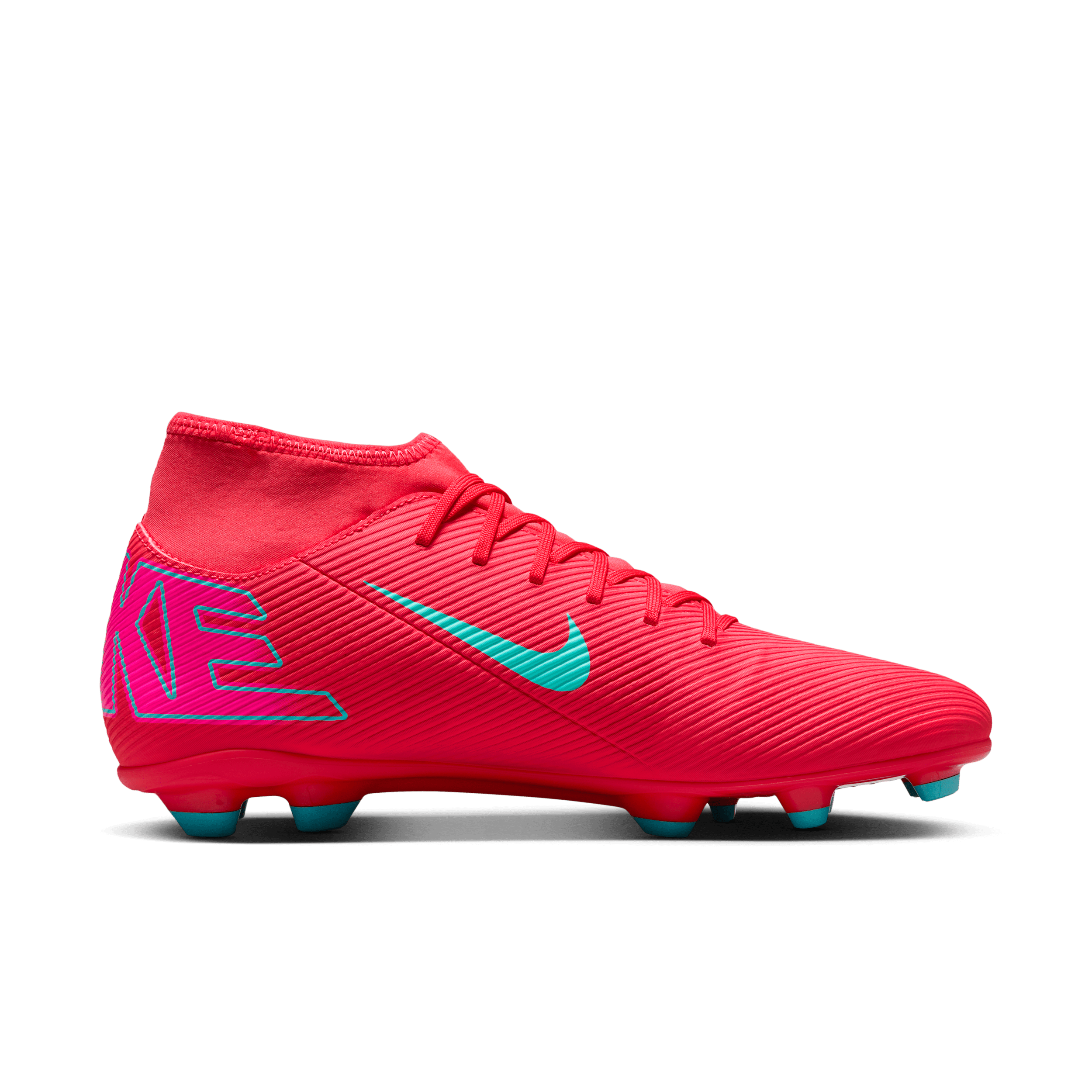 Chaussure de foot montante à crampons multi-surfaces Nike Mercurial Superfly 10 Club - Rouge