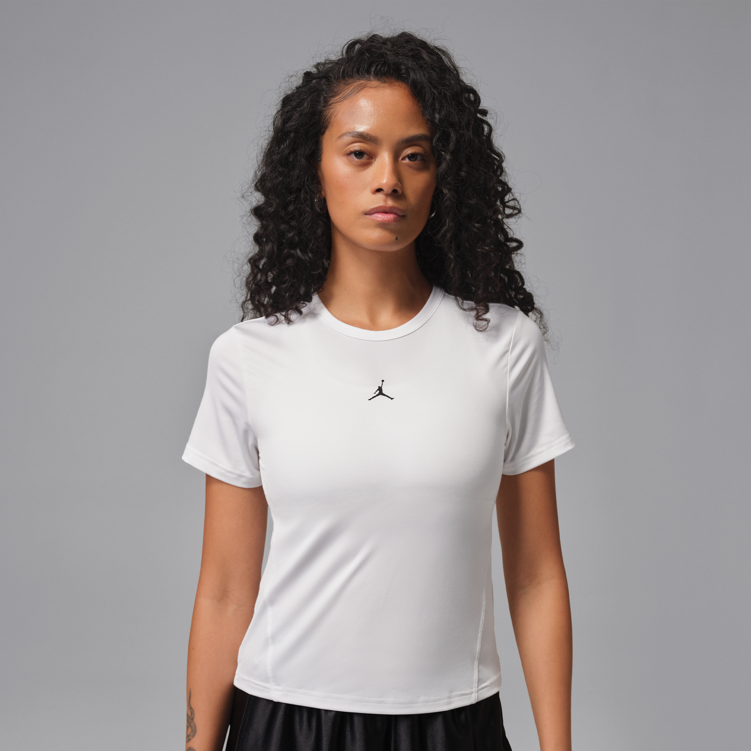 Thumbnail - Jordan Sport Essentials Dri-FIT Kurzarmshirt (Damen) - Weiß