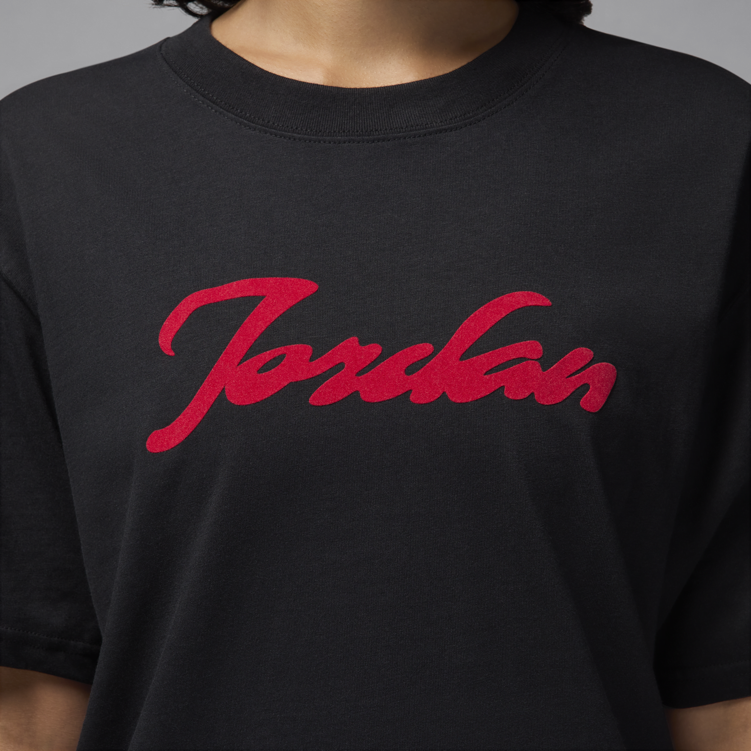 T-shirt à motif Jordan pour femme - Noir