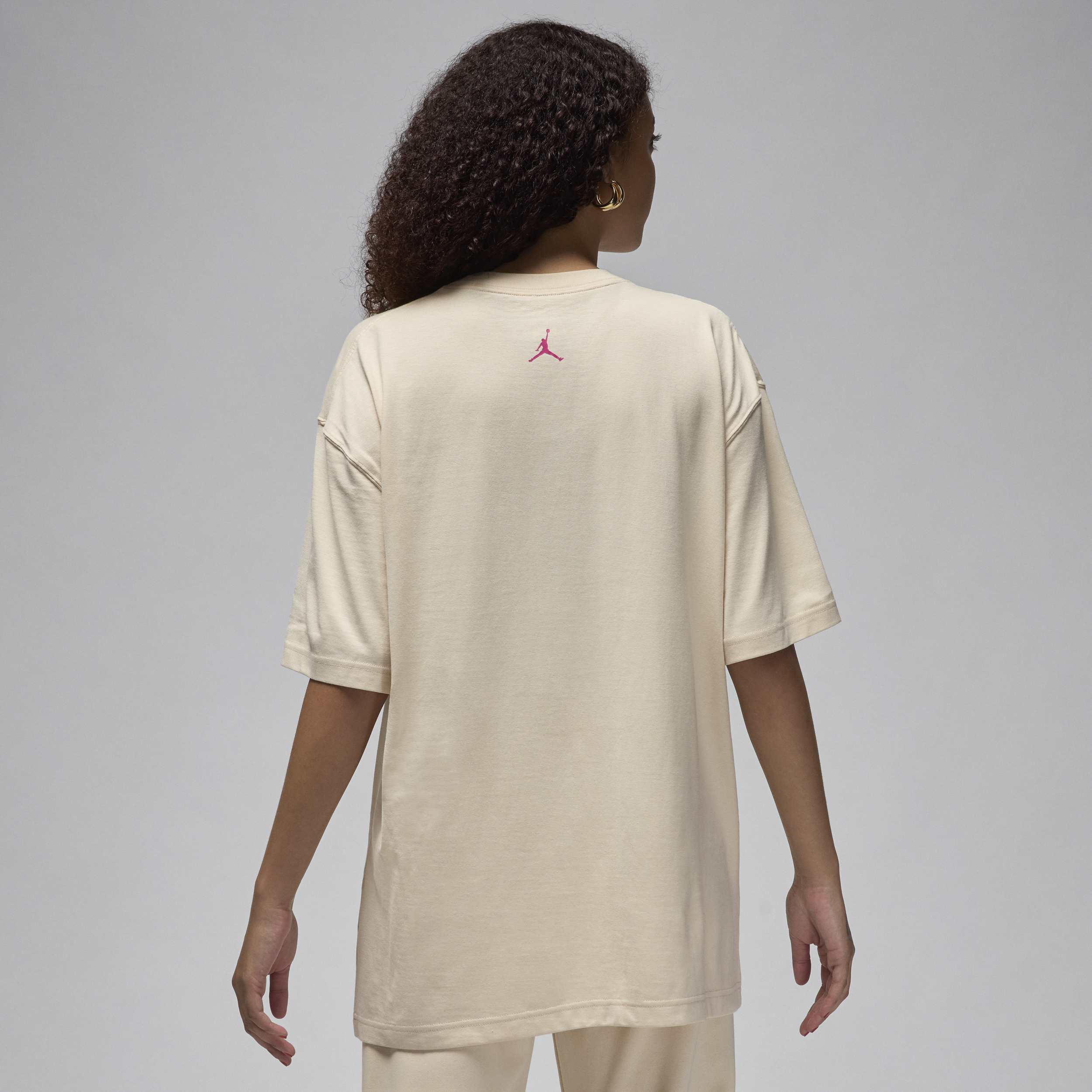 T-shirt à motif oversize Jordan pour femme - Marron