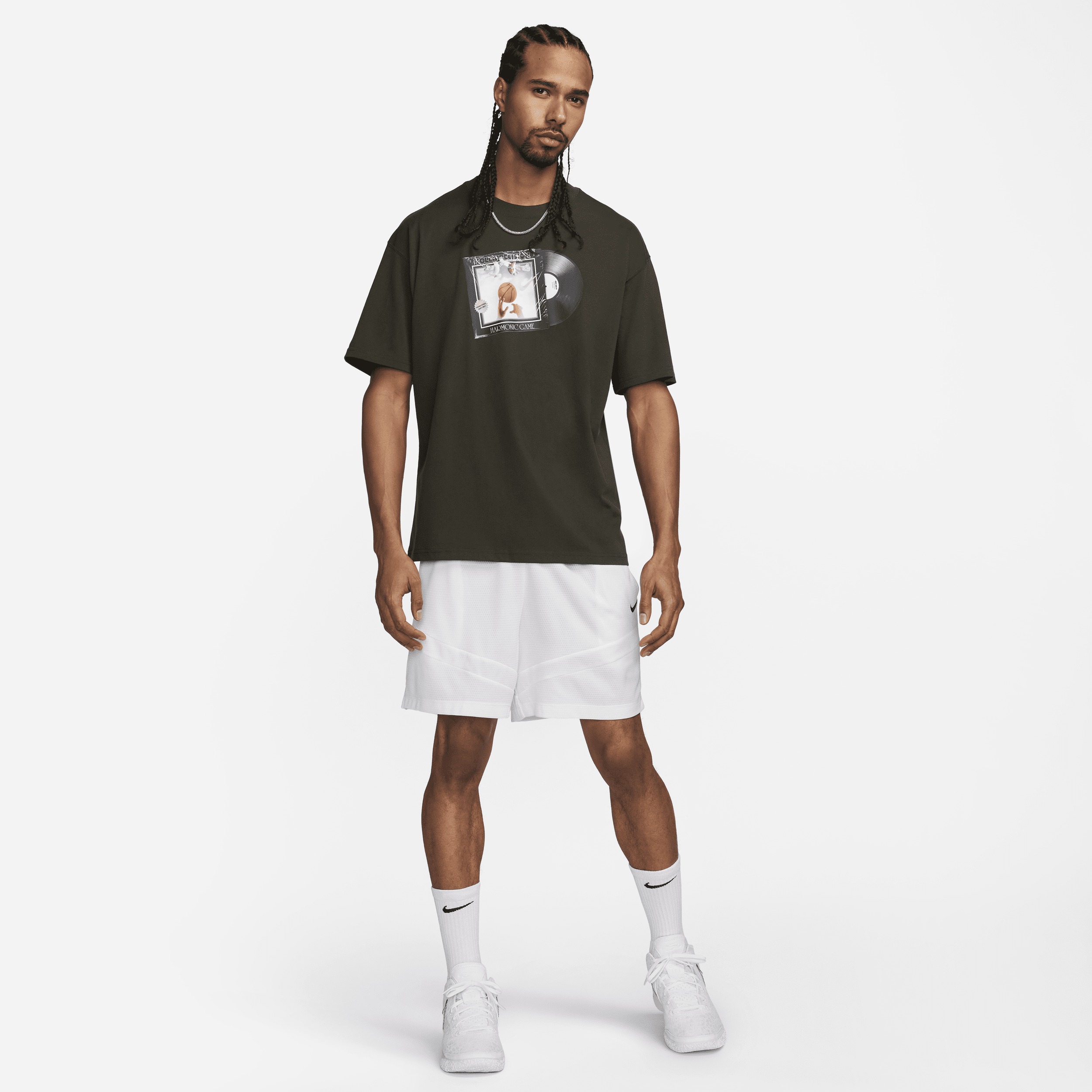 Nike Max90 basketbalshirt voor heren Groen