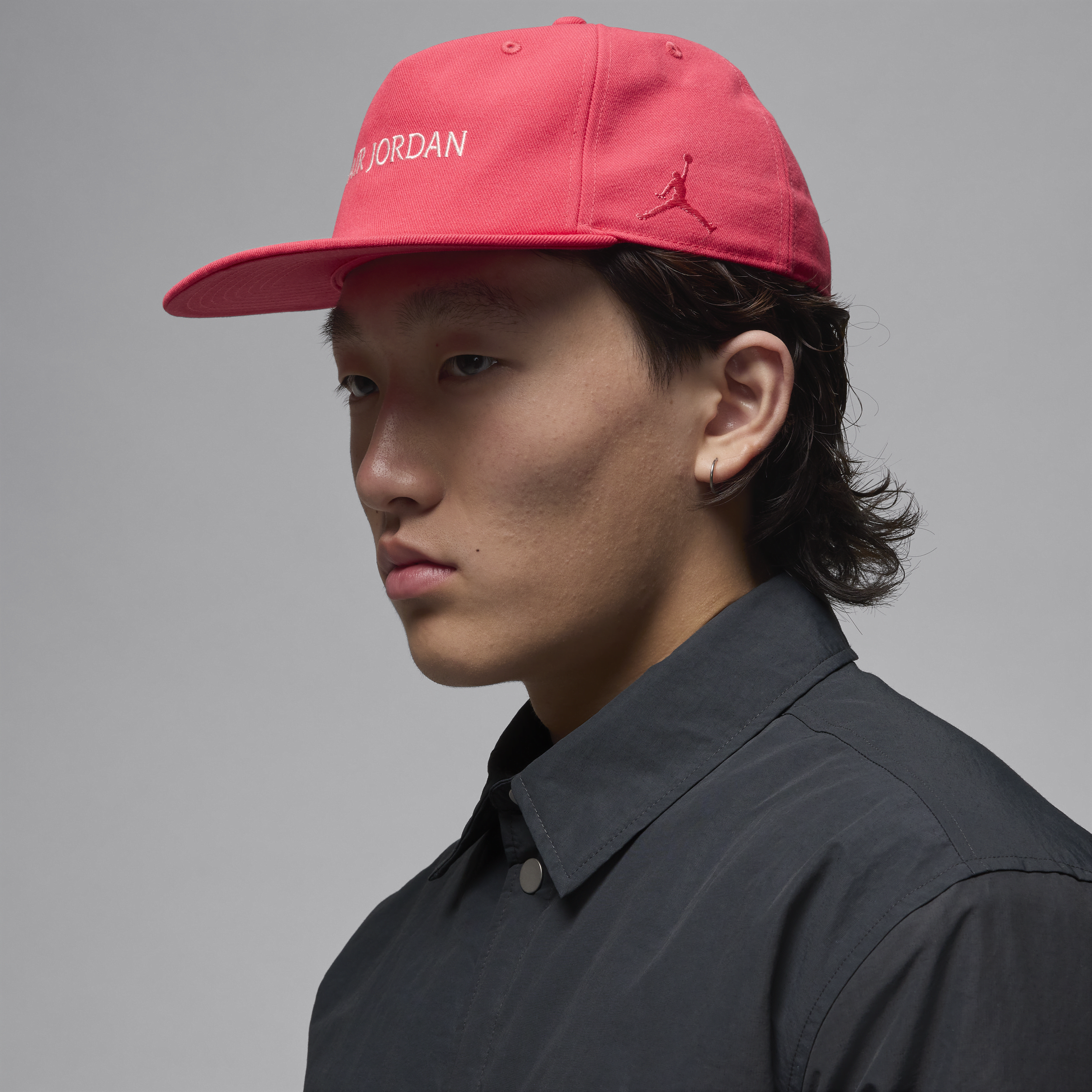 Casquette souple à visière plate Air Jordan Pro - Rose