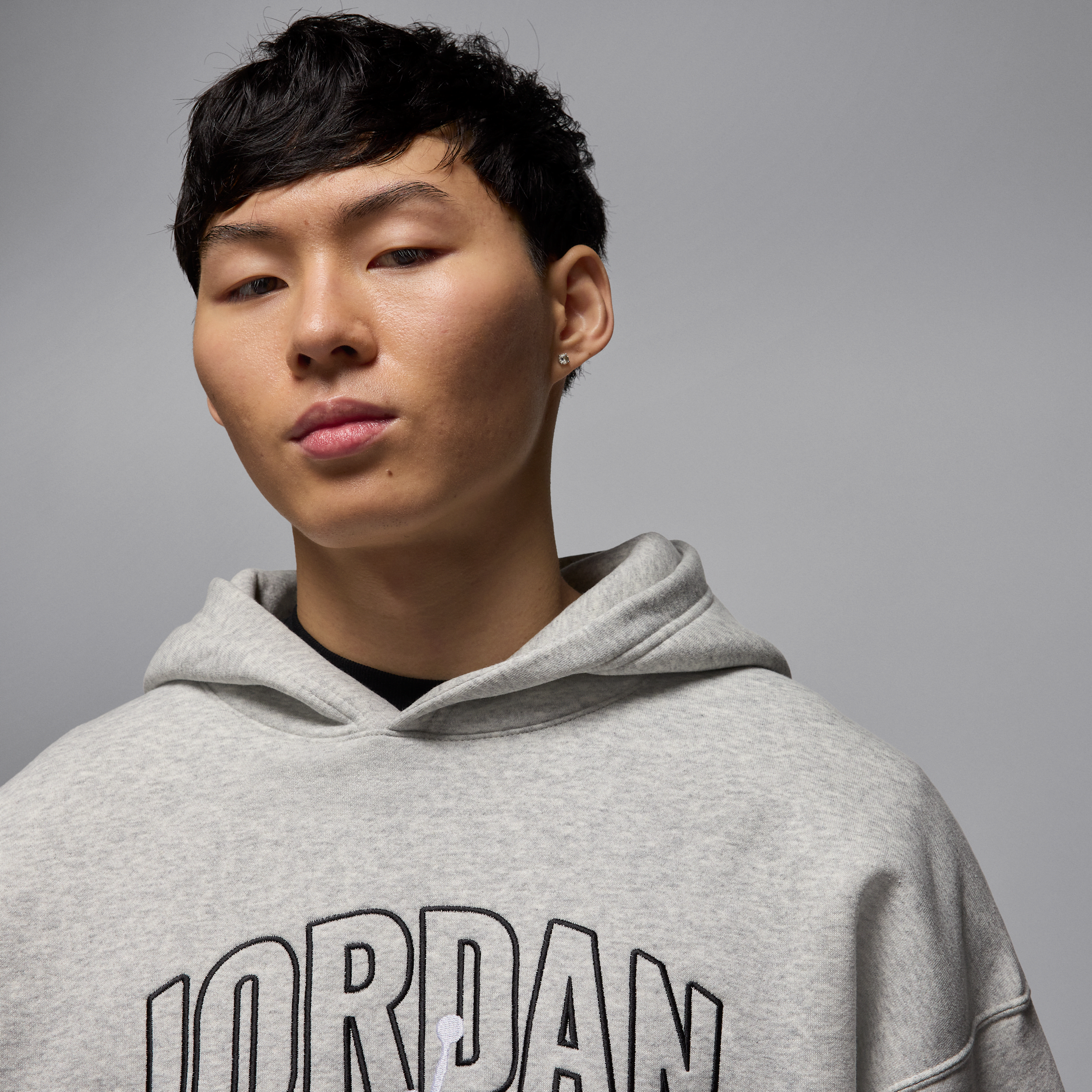 Thumbnail - Jordan Brooklyn Fleece Oversize-Hoodie (Herren) - Grau