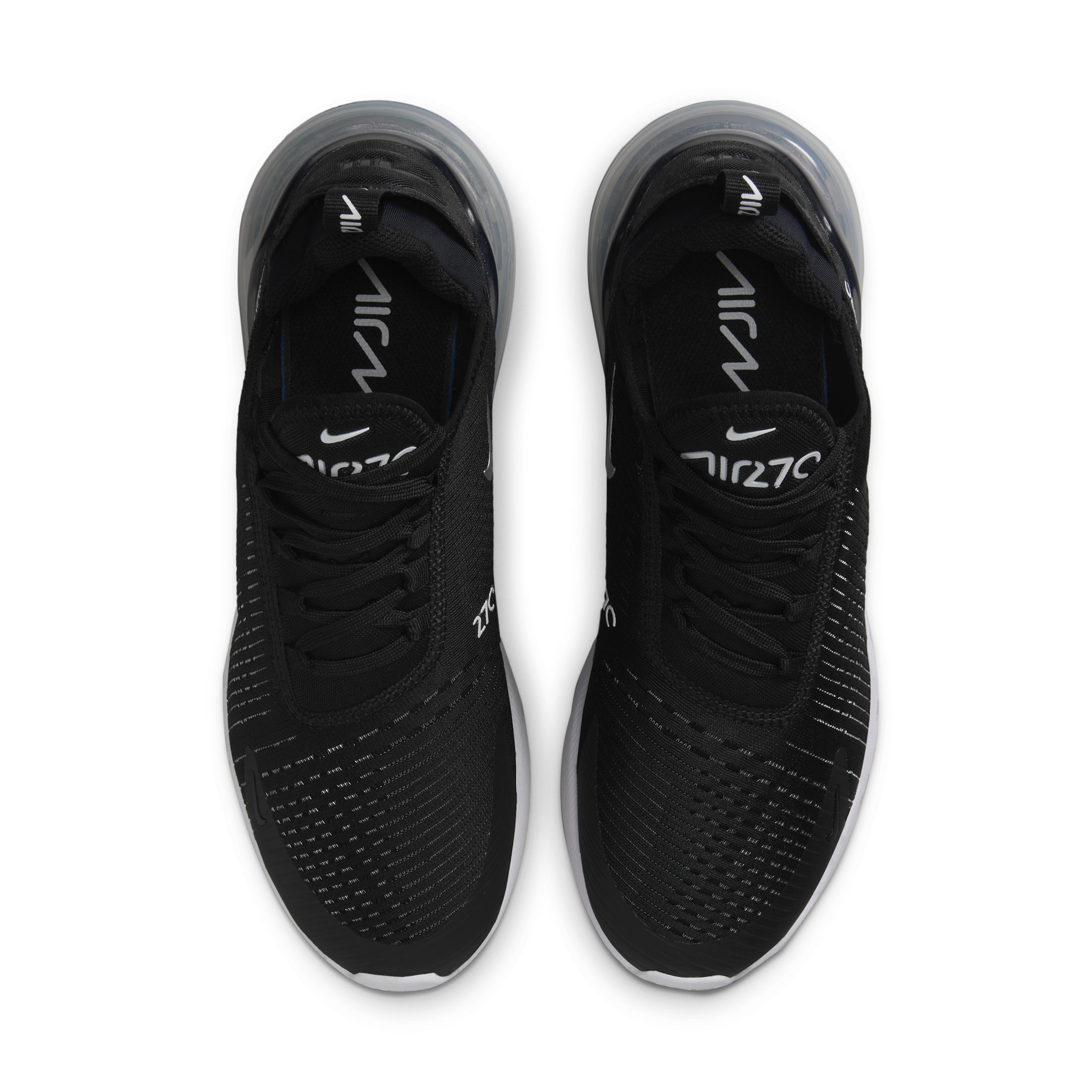 nike air 270 black running shoes