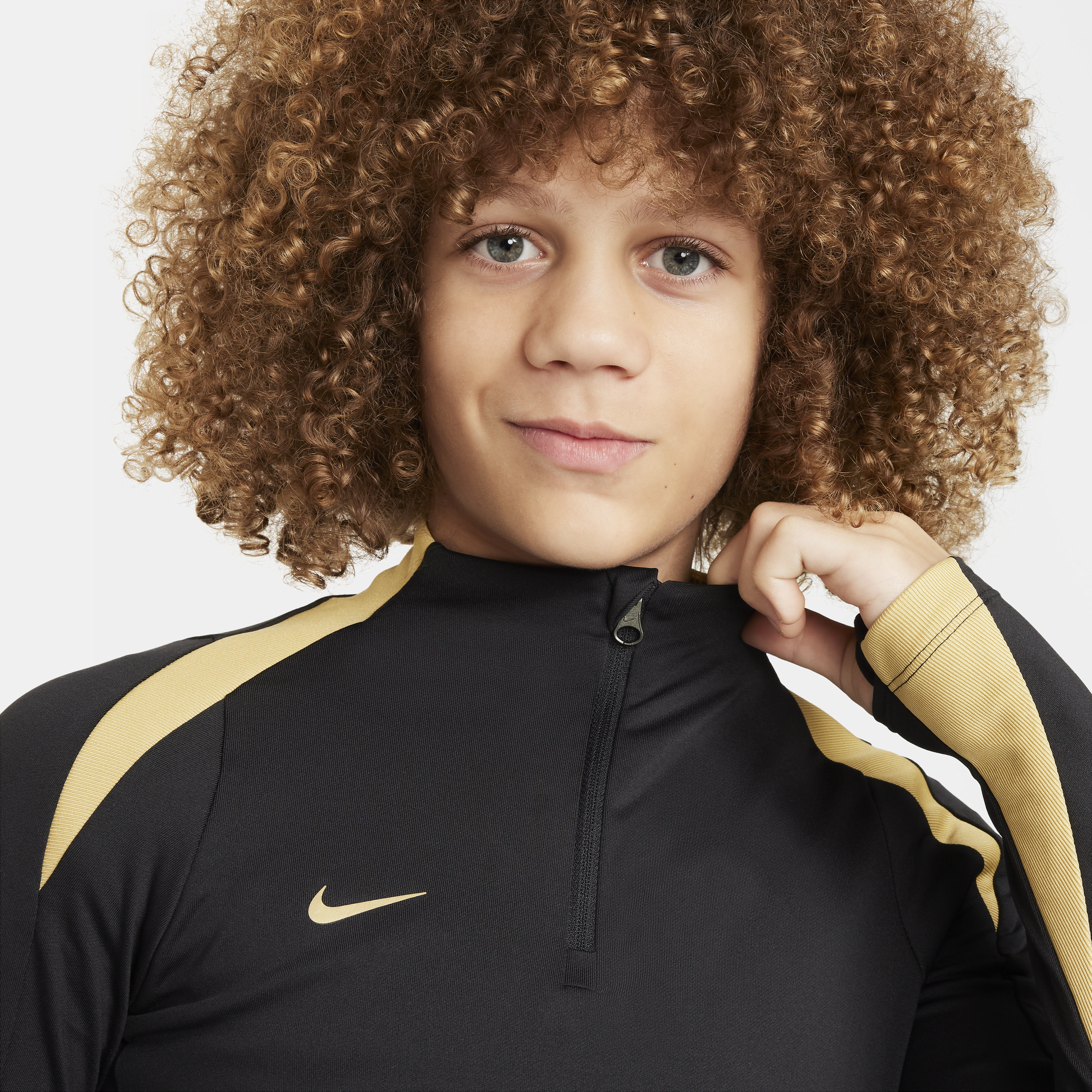 Nike Dri-FIT Strike voetbaltrainingstop voor kids Zwart