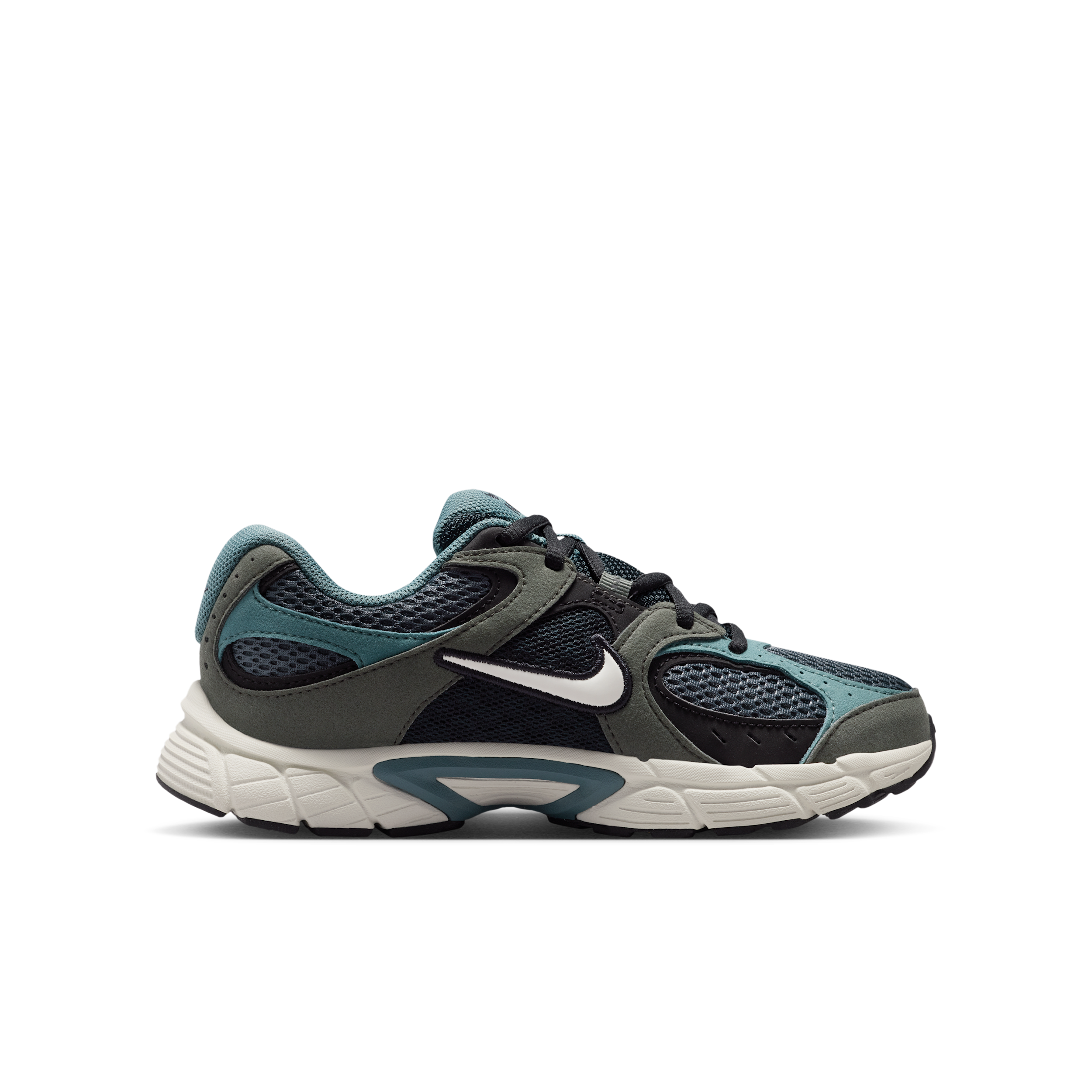 Thumbnail - Nike V5 Runner Suede Schuh (ältere Kinder) - Schwarz