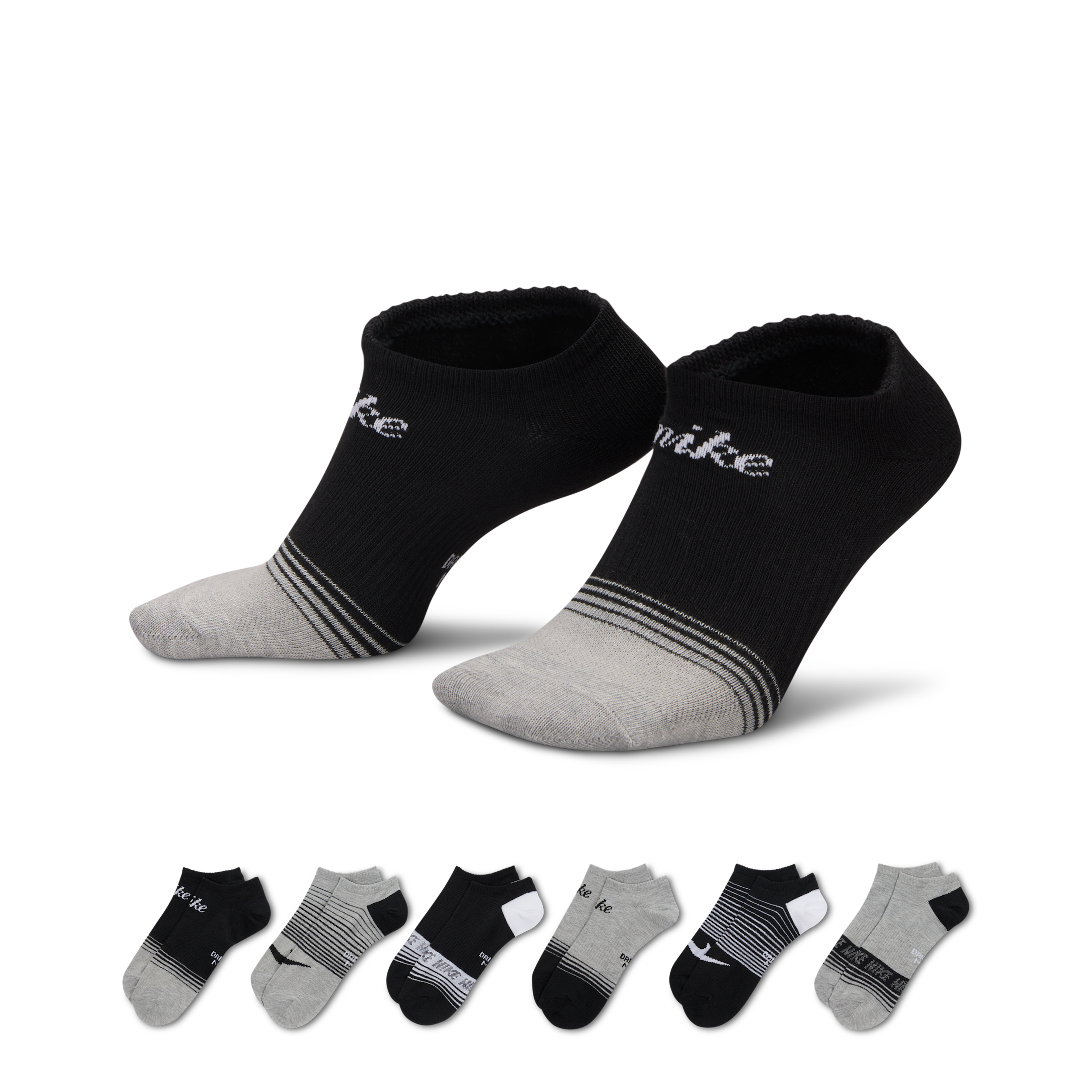 Thumbnail - Nike Everyday leichte No-Show-Socken (6 Paar) - Multi-Color