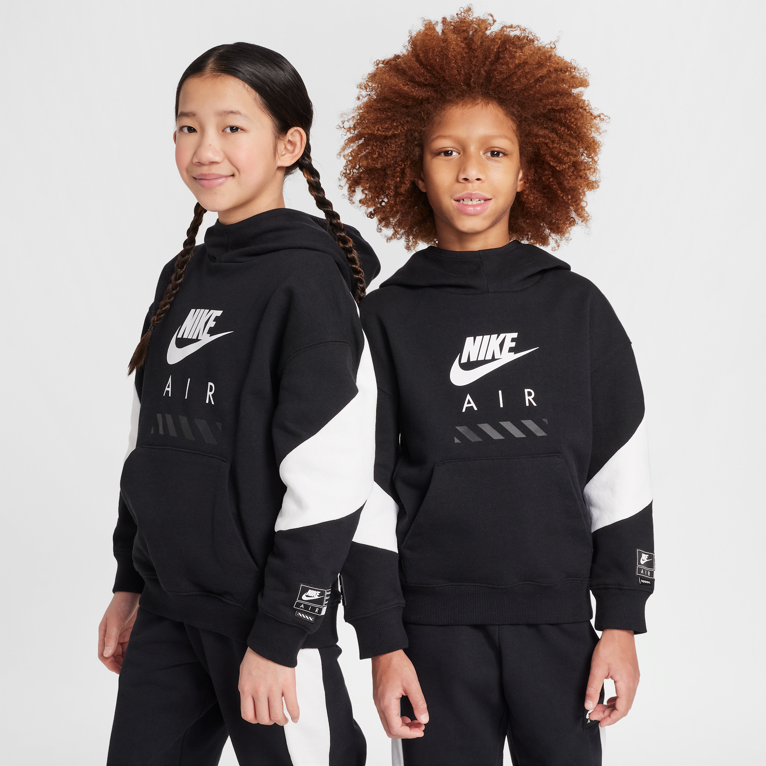 Sweat à capuche en tissu Fleece Nike Air pour ado - Noir