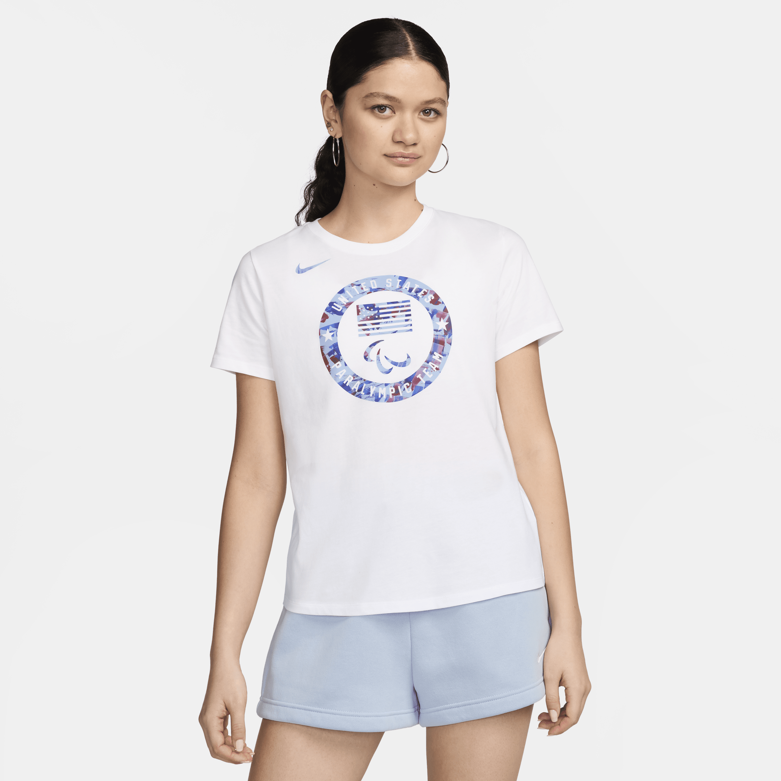 Nike Team VS Essential T-shirt voor dames Wit